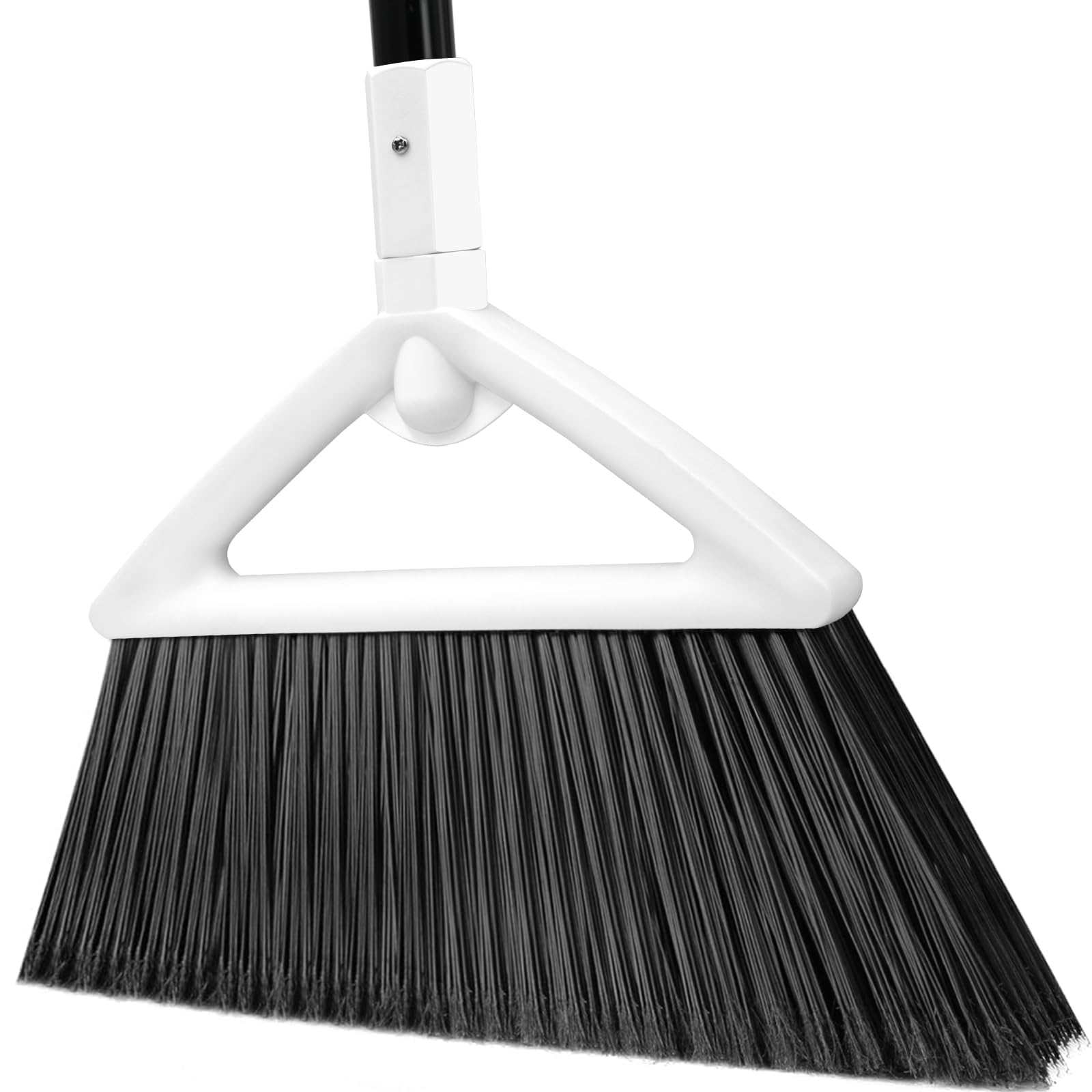 Heavy Duty White Angle Broom with Long Handle
