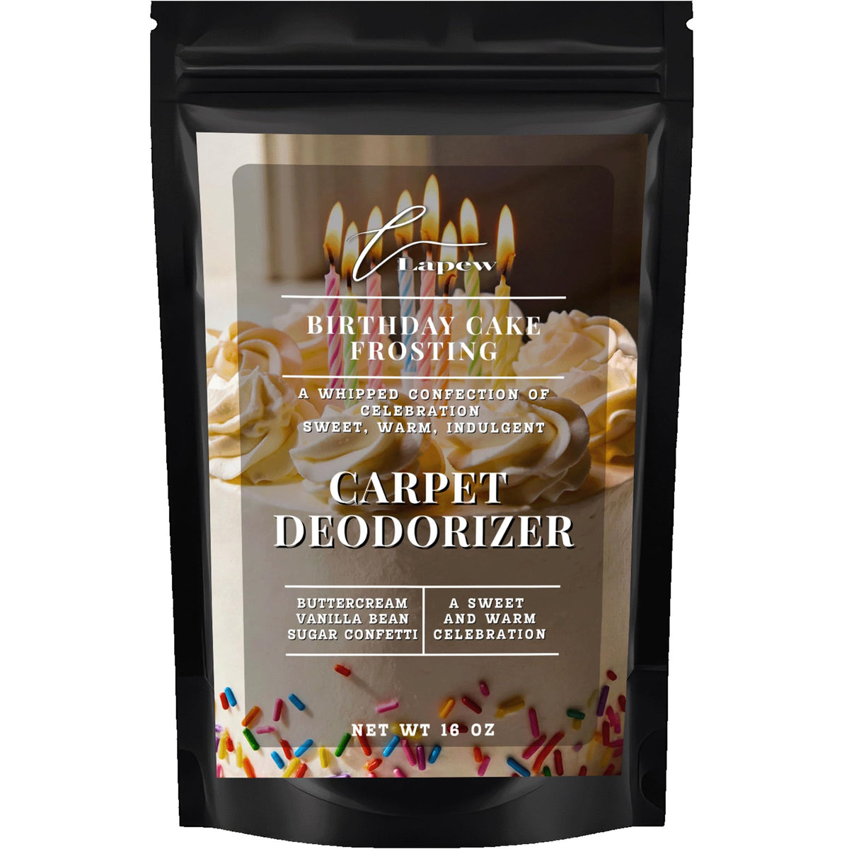 Birthday Cake Frosting Carpet Deodorizer Powder (16 Ounce)