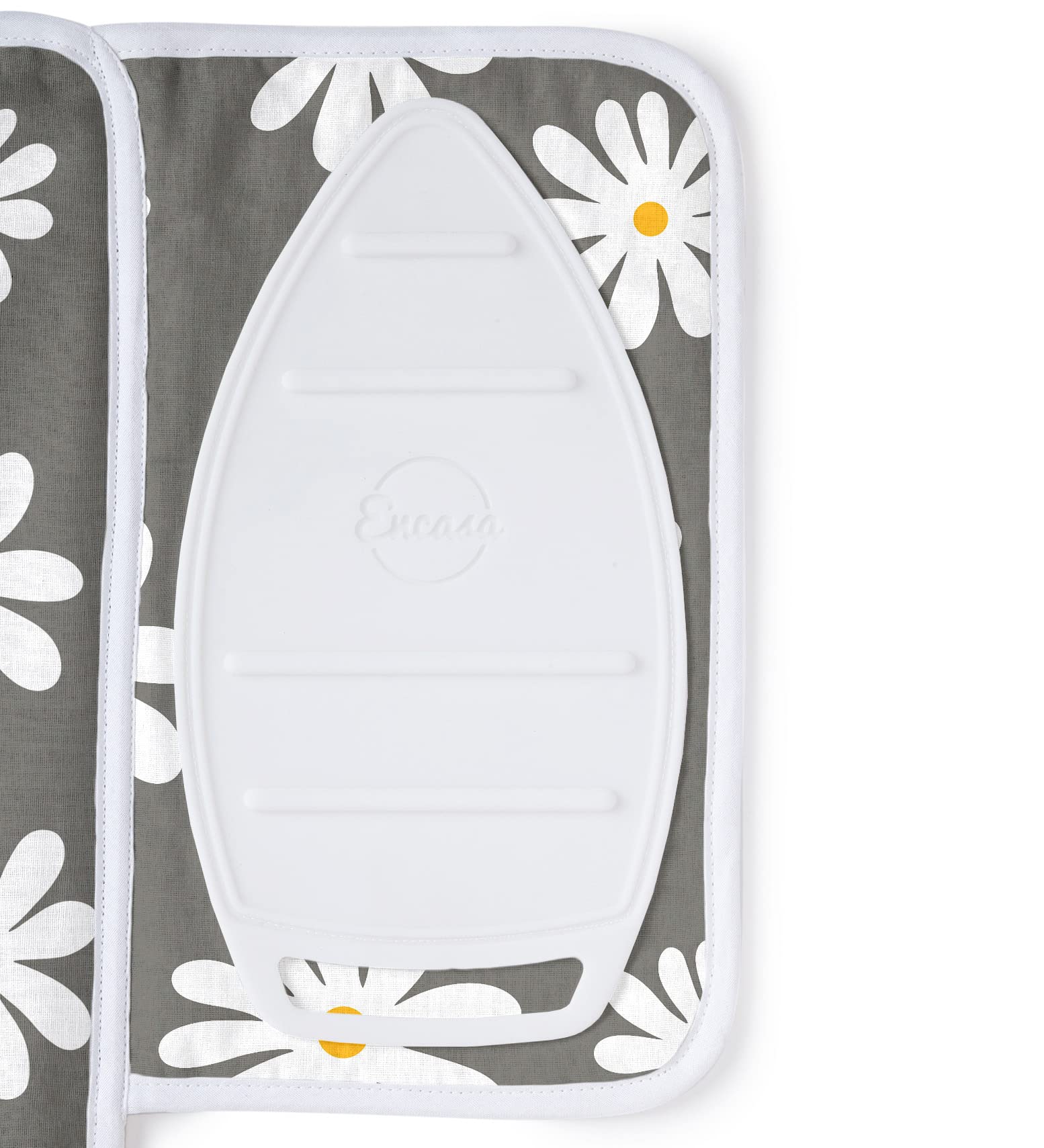 Ironing Mat Heat Resistant Pad 28"x20" Daisy Grey