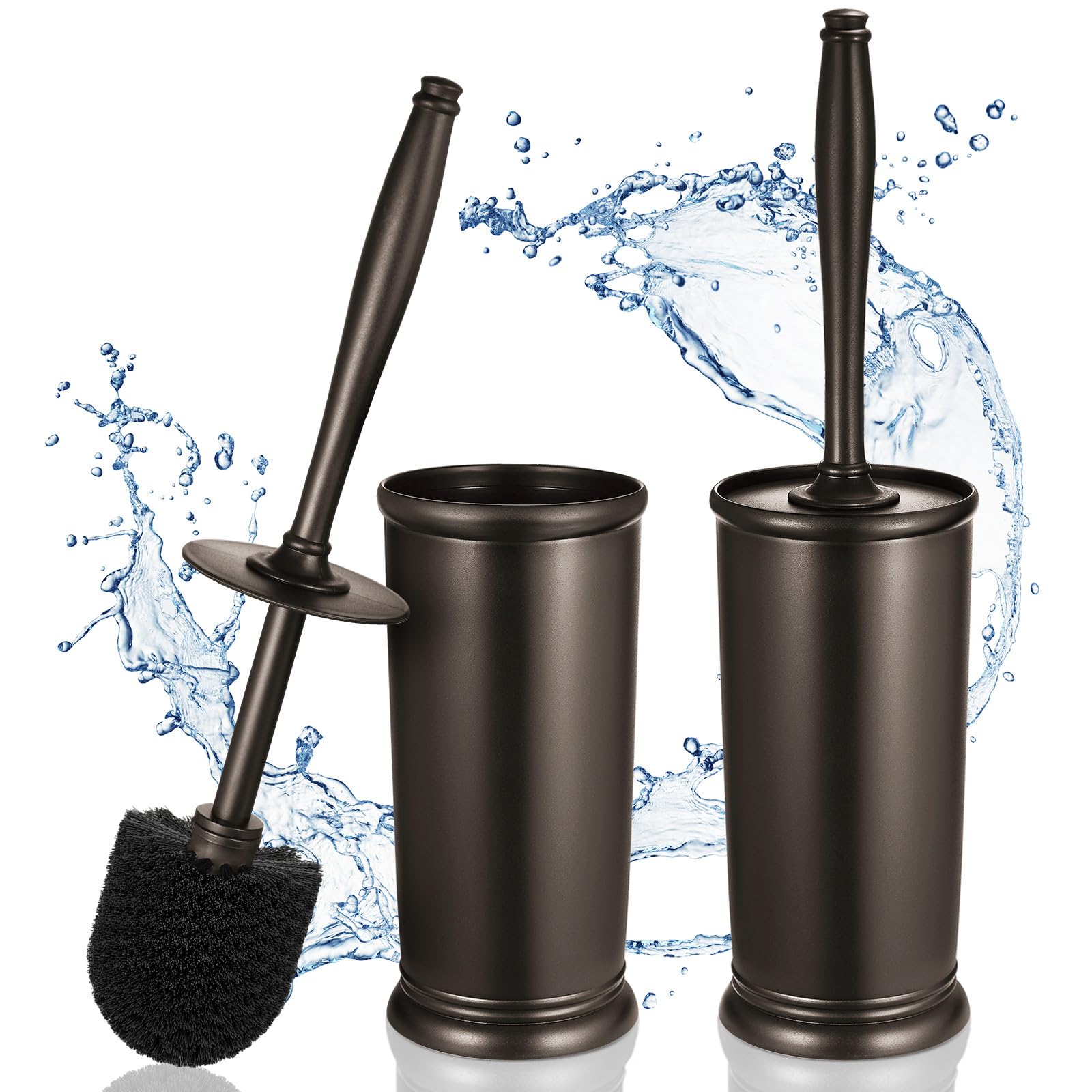 Toilet Bowl Brush Holder Set (2 Count)