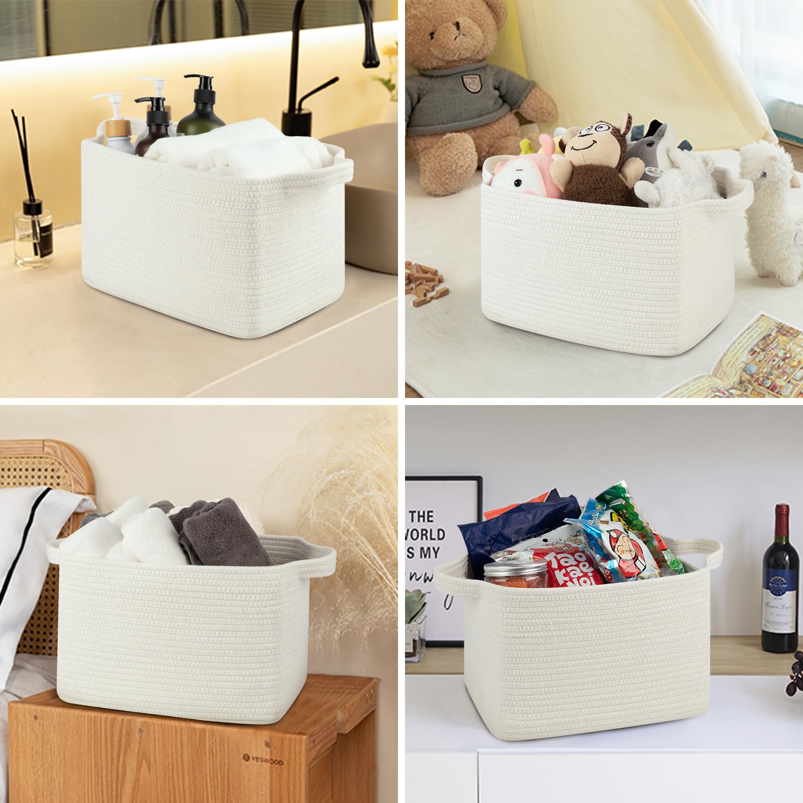 Storage Baskets for Organizing (3 Count)