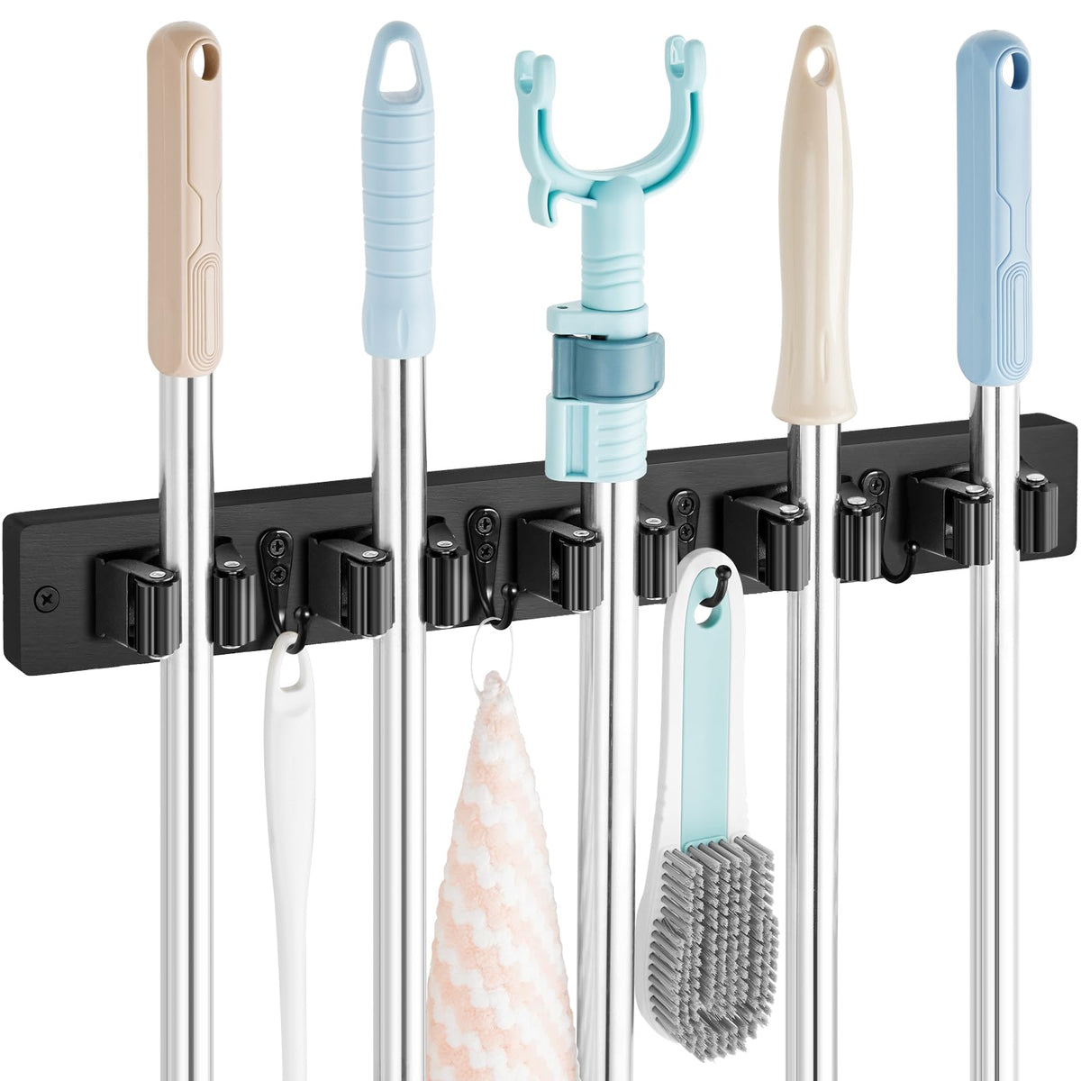 Mop and Broom Holder Wall Mount