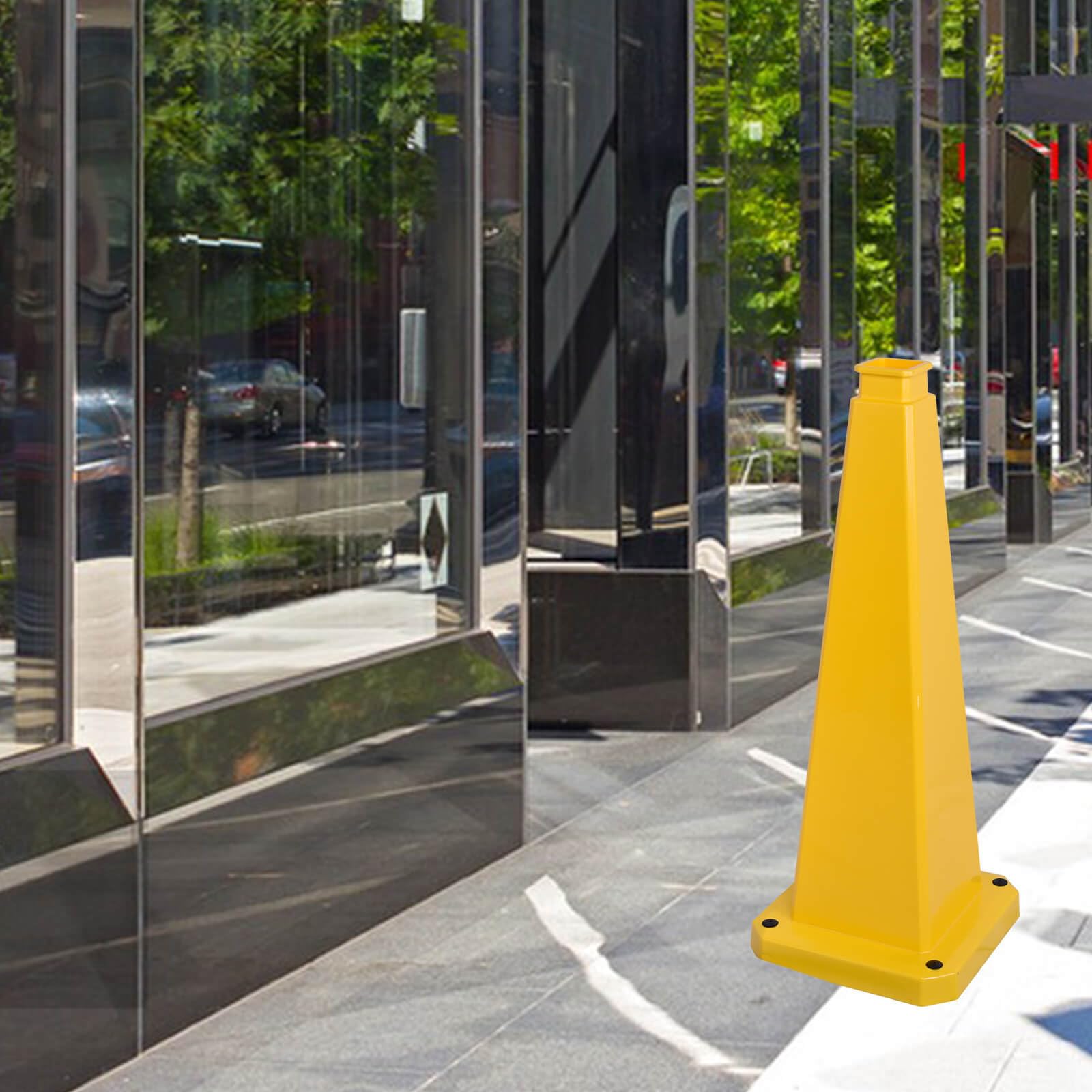 6 Pack 36 Inch Solid Safety Cone