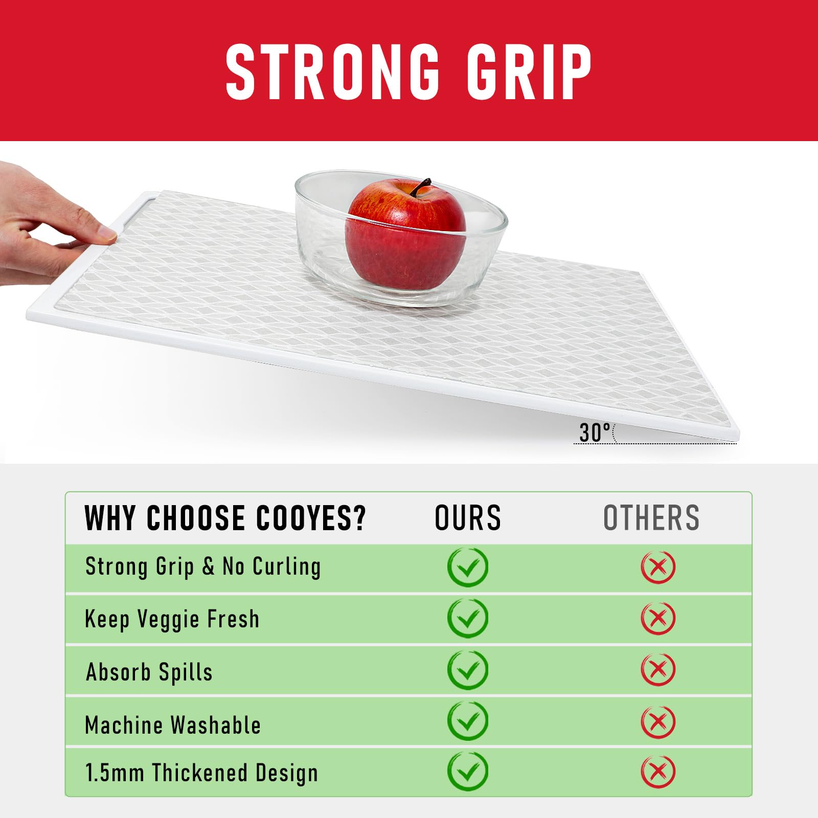 Refrigerator Liners 17.7" x 24" (18 Sq Ft)