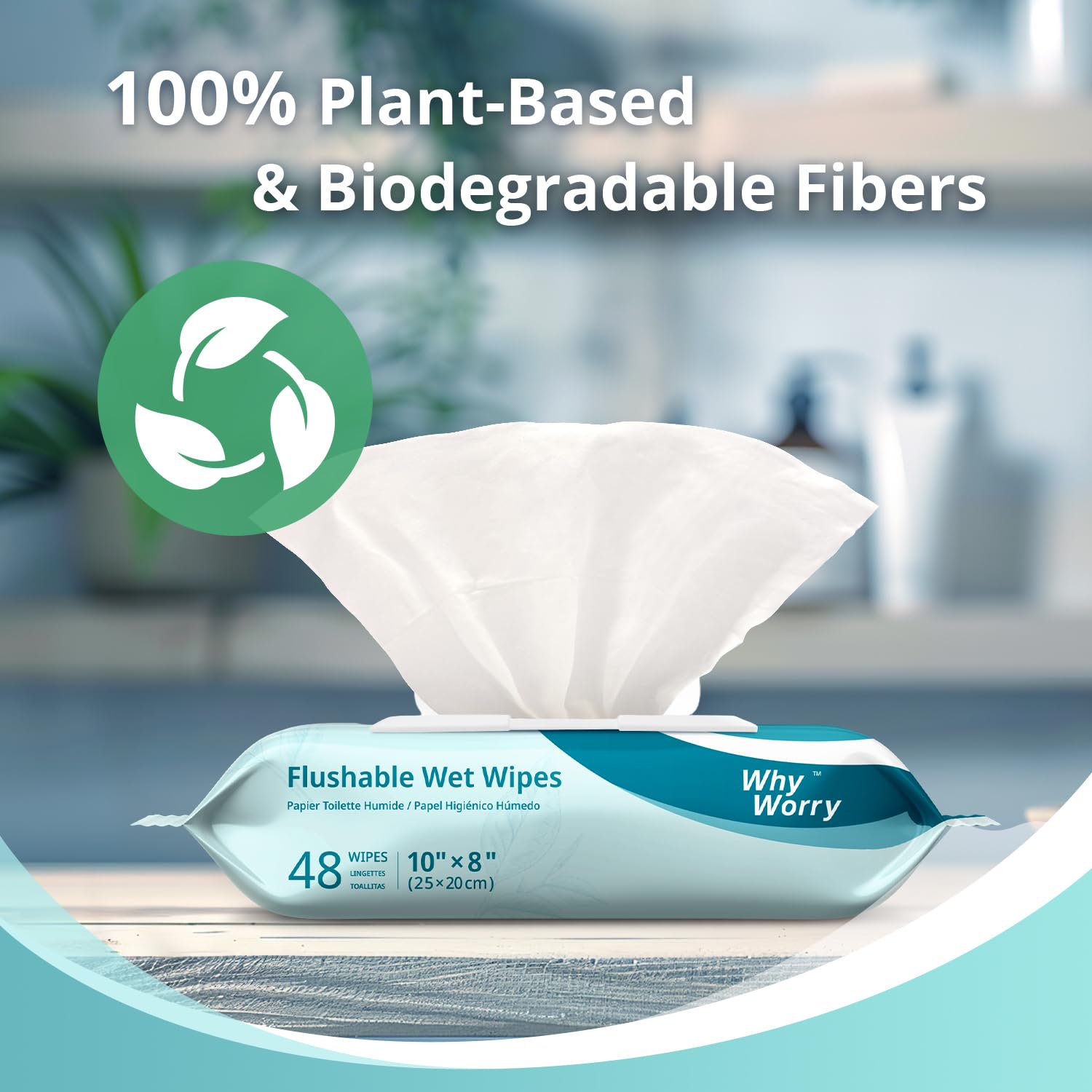 Flushable Wipes for Adults (144 Count)