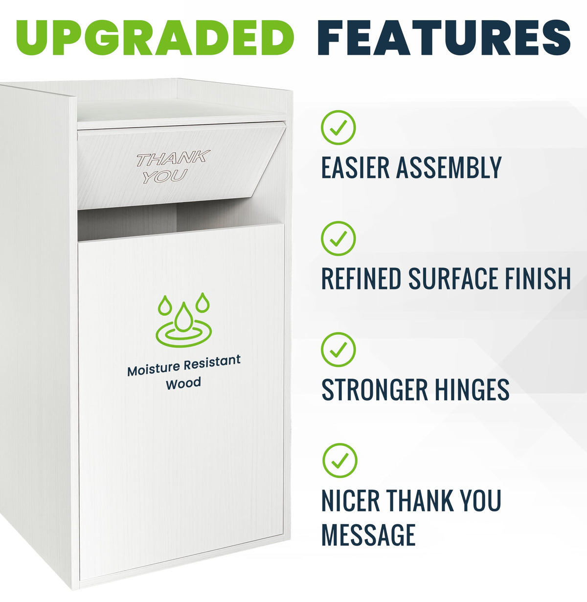 Restaurant Trash Can Cabinet with Tray Holder