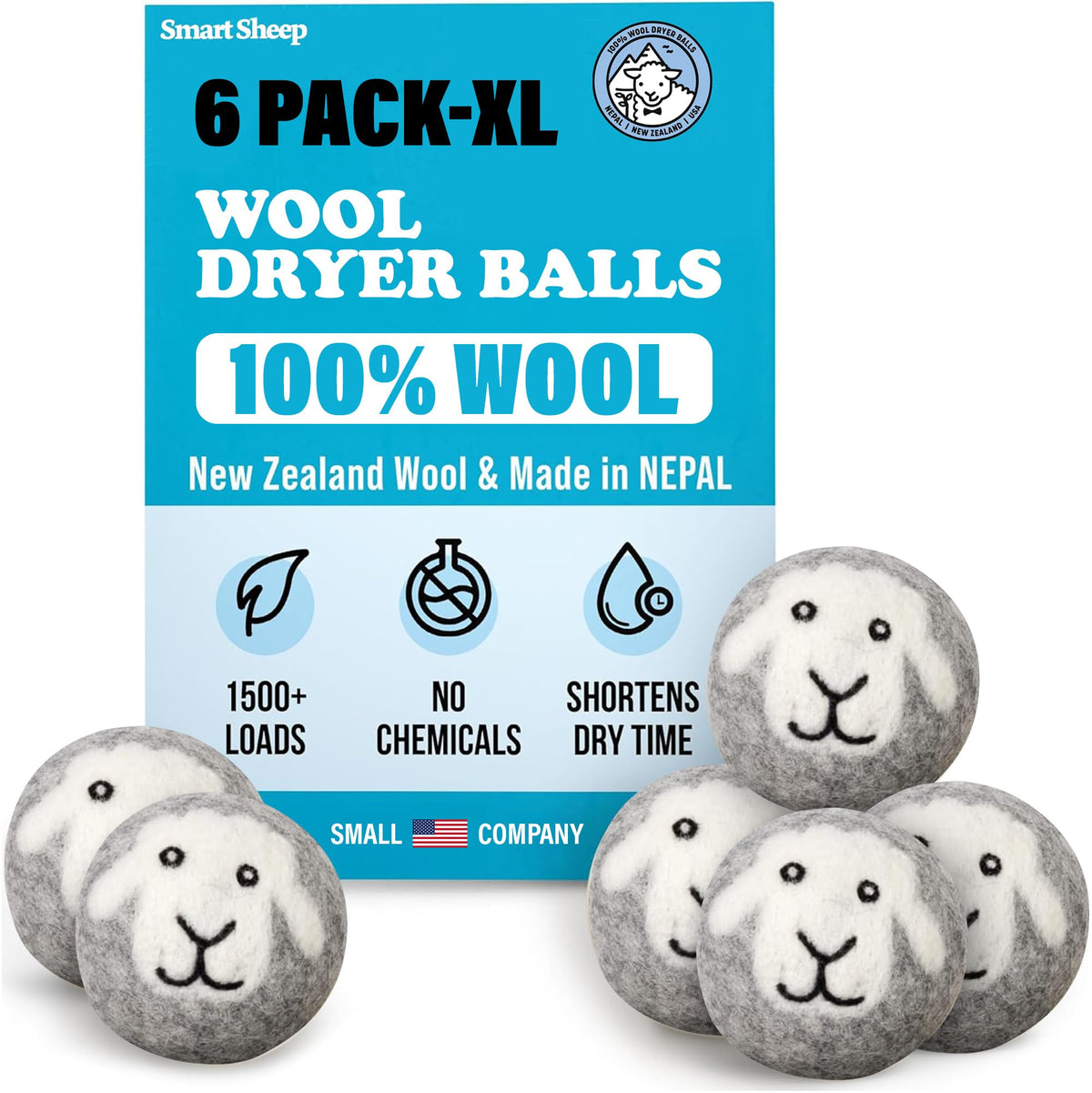 Wool Dryer Balls (6 Count)