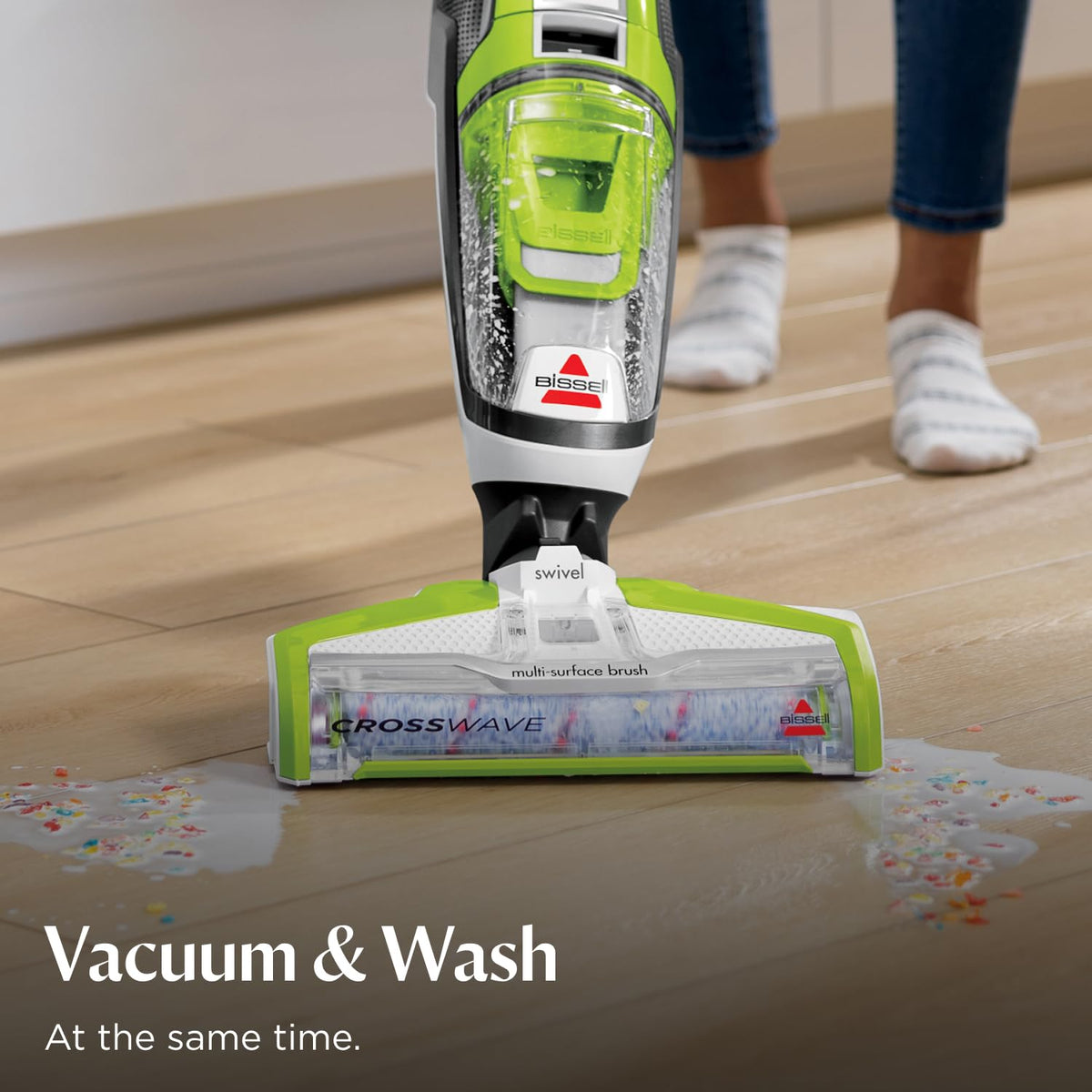 Crosswave Turbo Vacuum Mop All in One Wet and Dry Vac Combo Hard Floor & Area Rug Cleaner