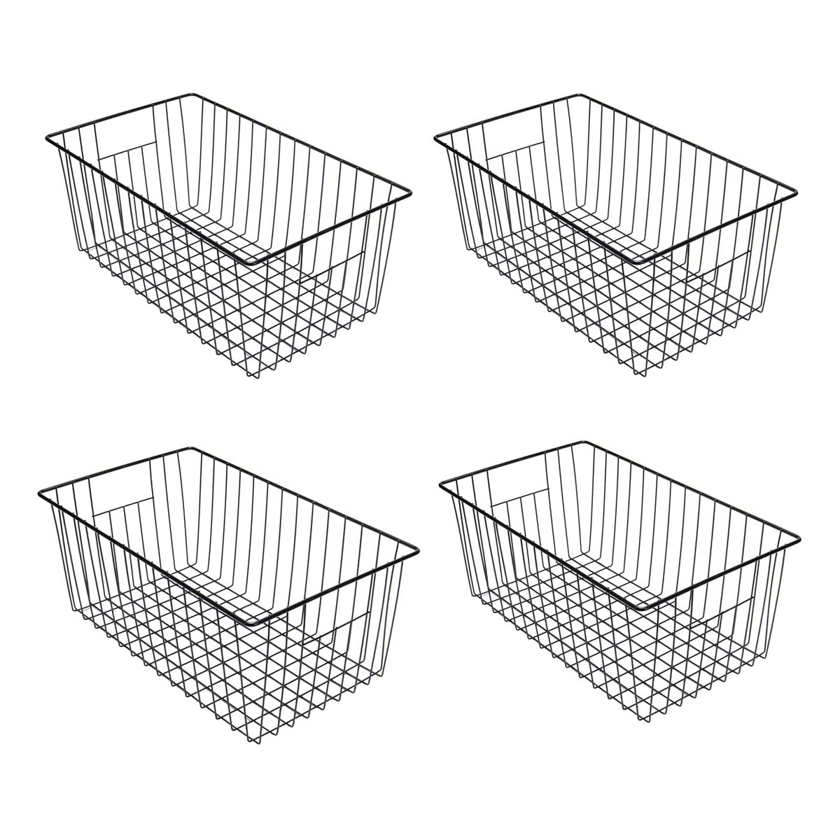 16inch Freezer Wire Storage Organizer Baskets (4 Count)