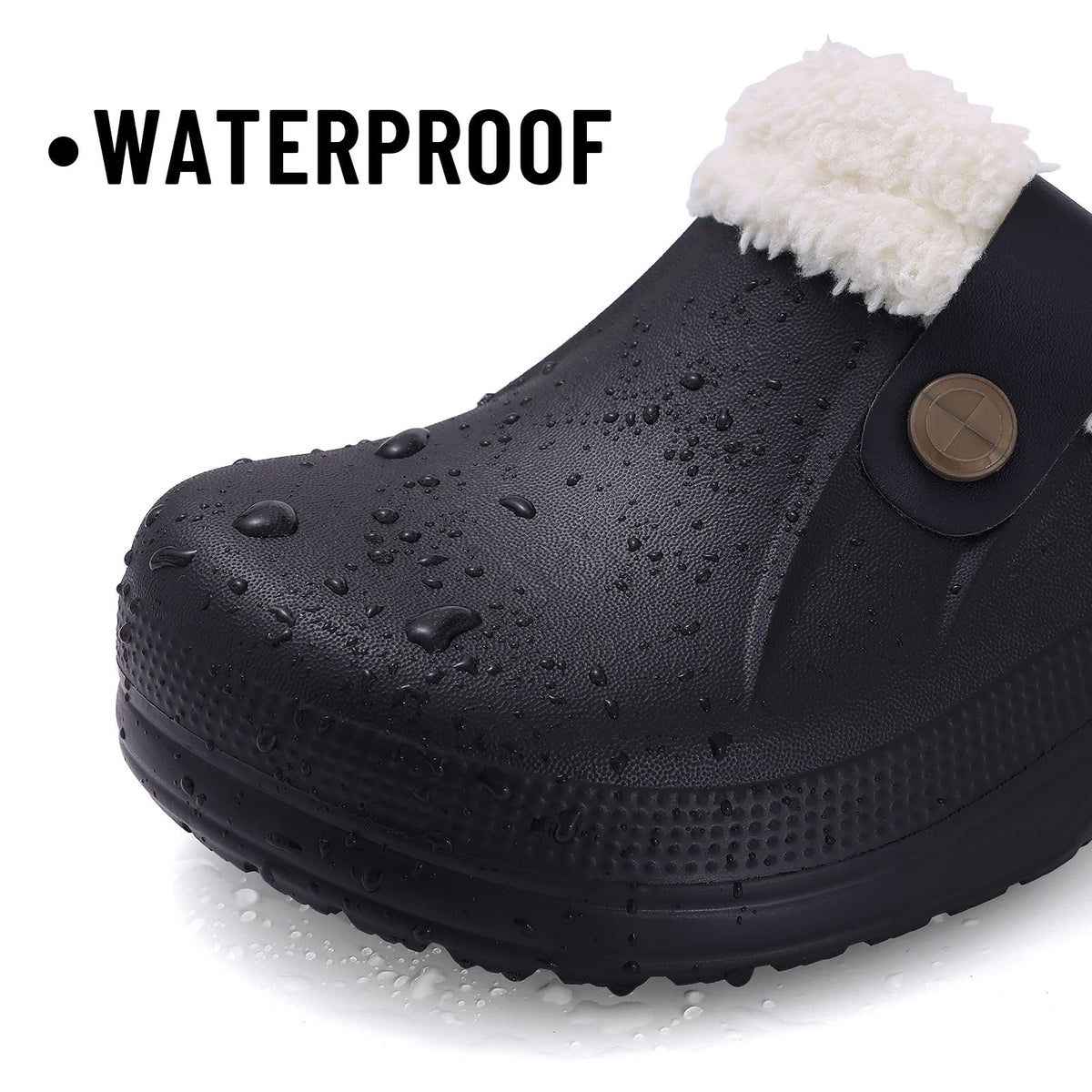 Fur Lined Clogs for Women & Men Fuzzy Slippers with Memory Foam
