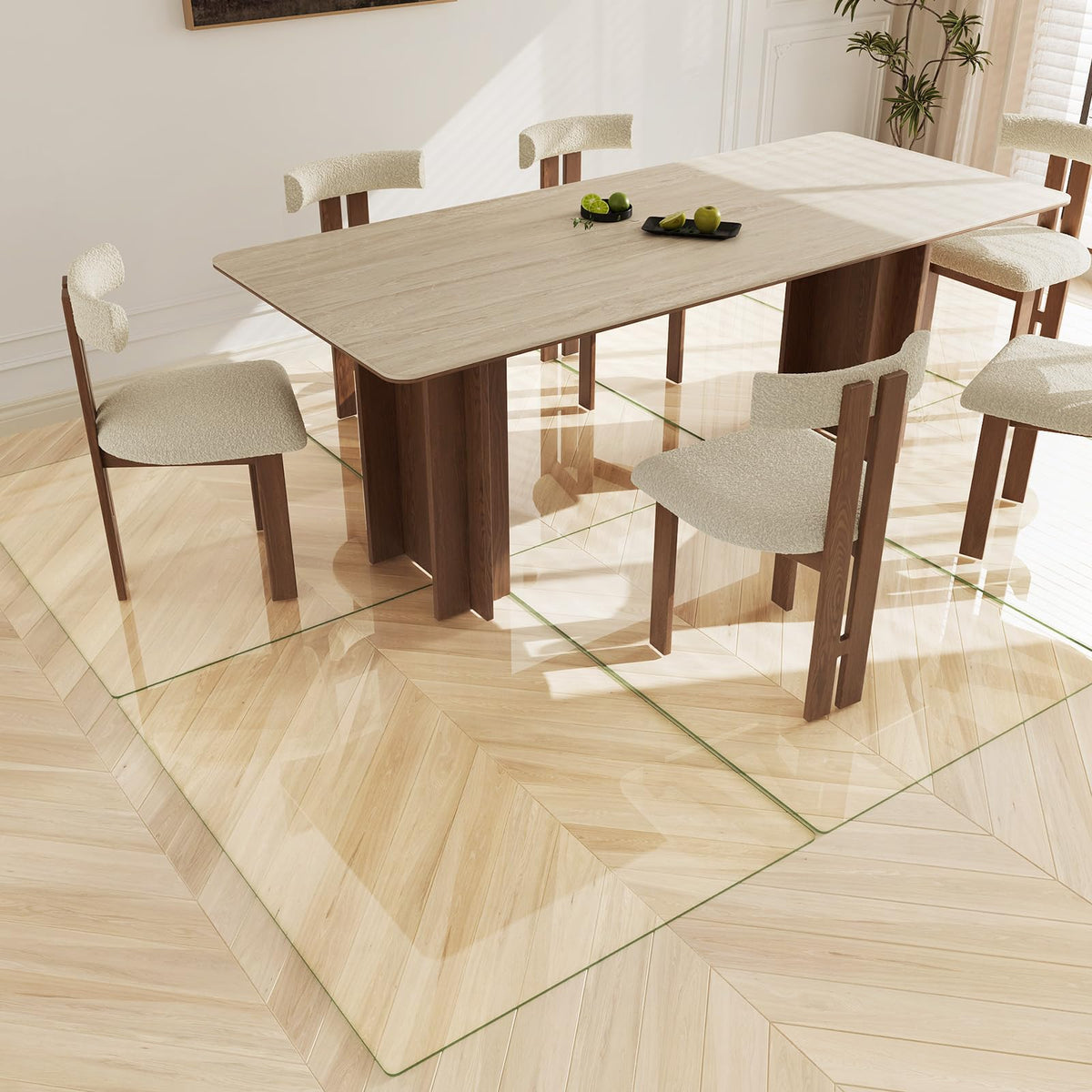 Tempered Glass Chair Mat 46"x36"