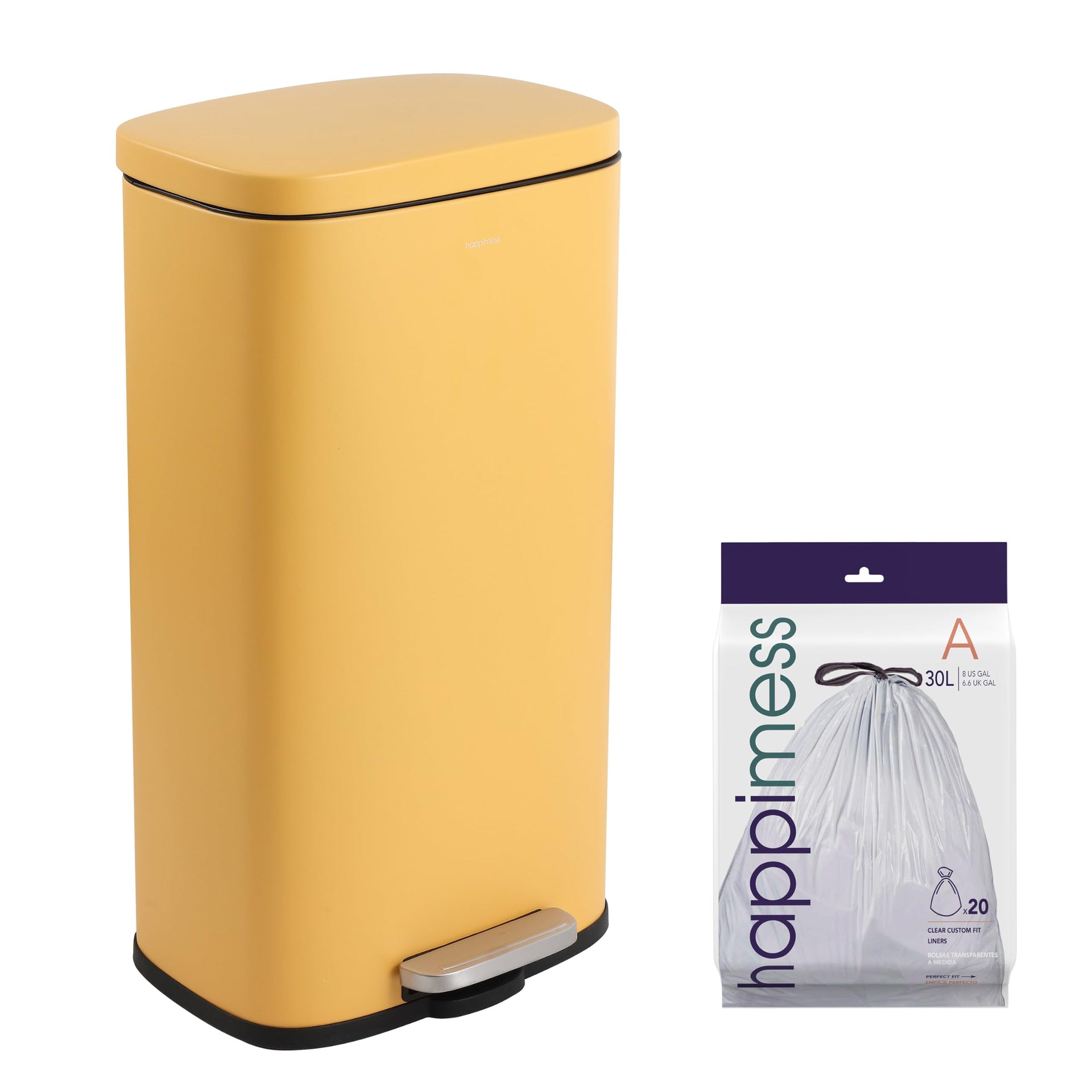 Curtis 8 Gal Step Trash Can Soft Close 25"