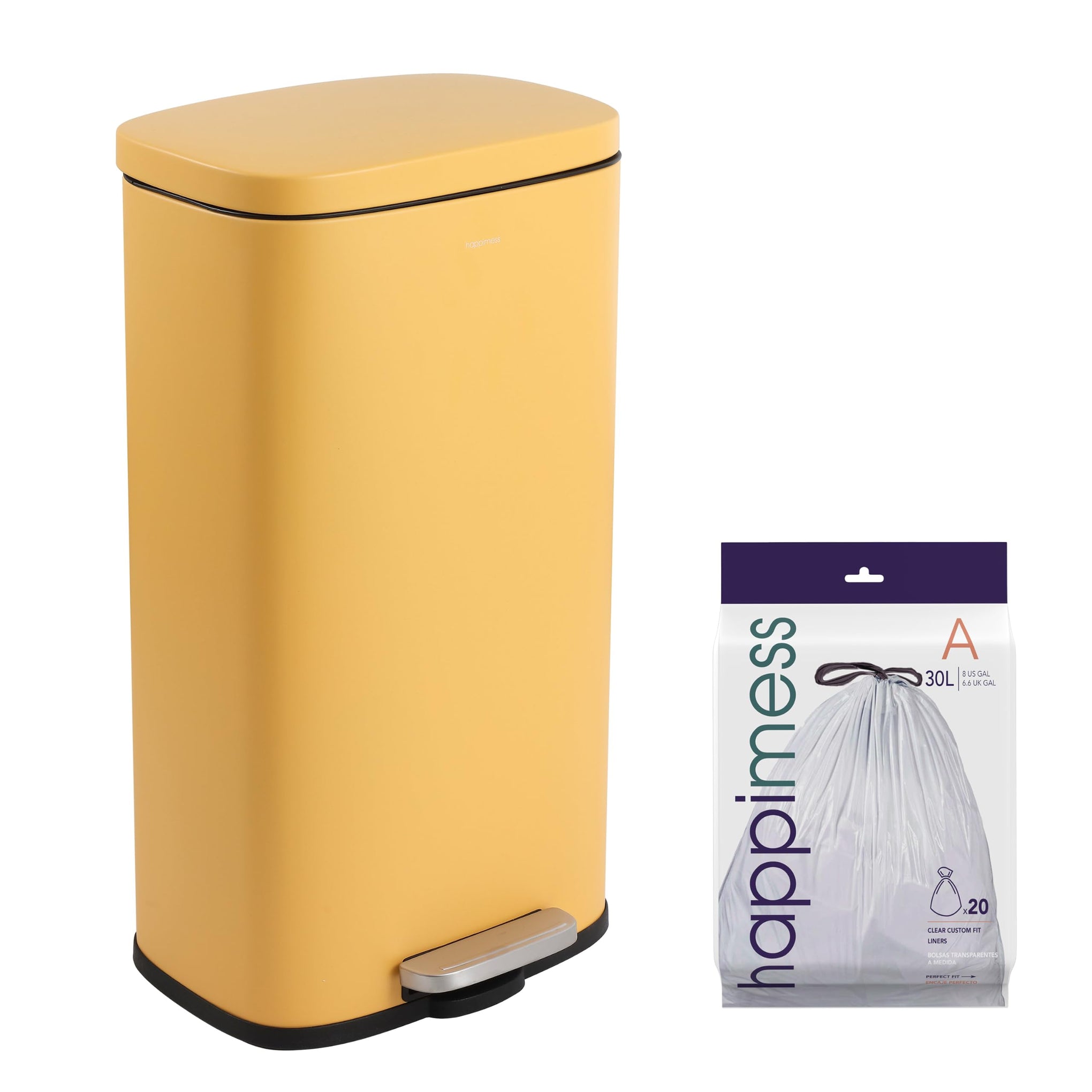 Curtis 8 Gal Step Trash Can Soft Close 25"