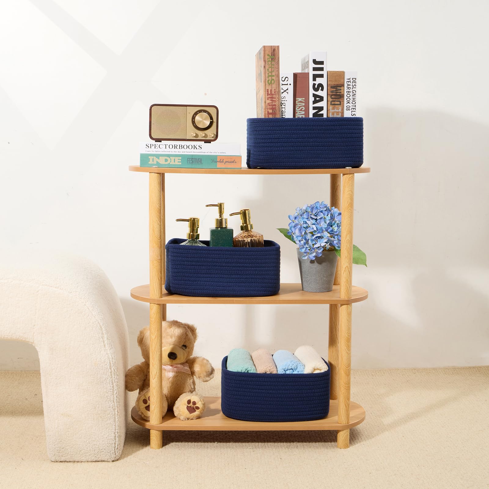 Small Storage Baskets for Organizing (4 Count)