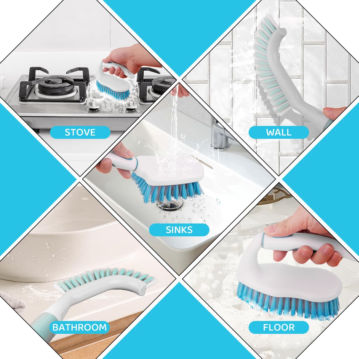 3 Pack Scrub Brush Set (3 Count)