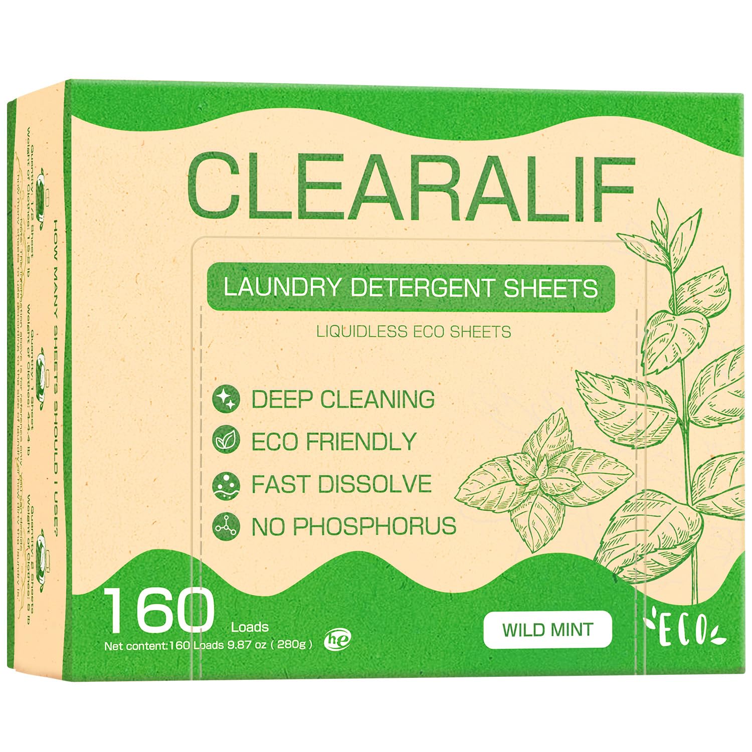 Laundry Detergent Sheets Up to 160 Loads (160 Count)