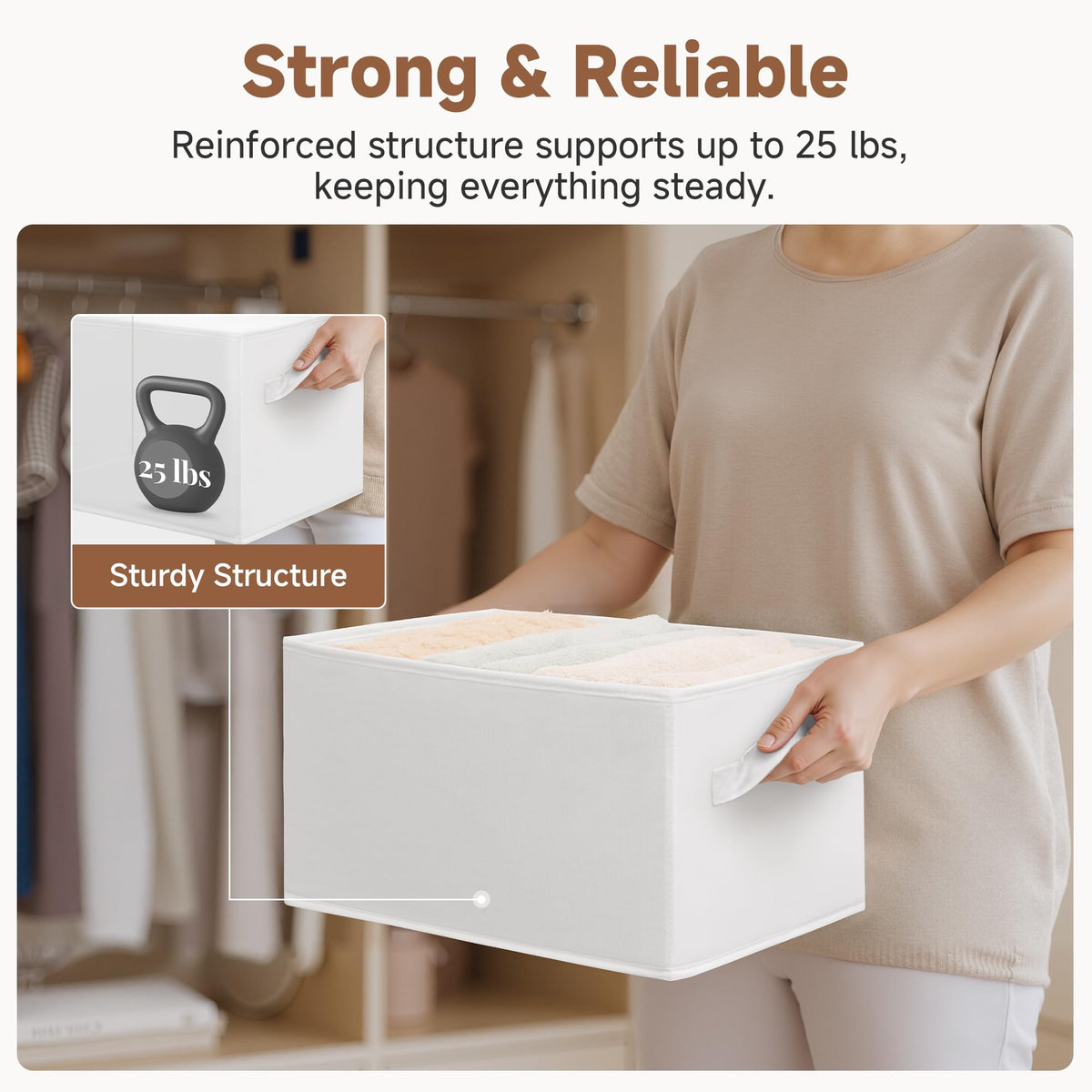 Closet Storage Bins (3 Count)