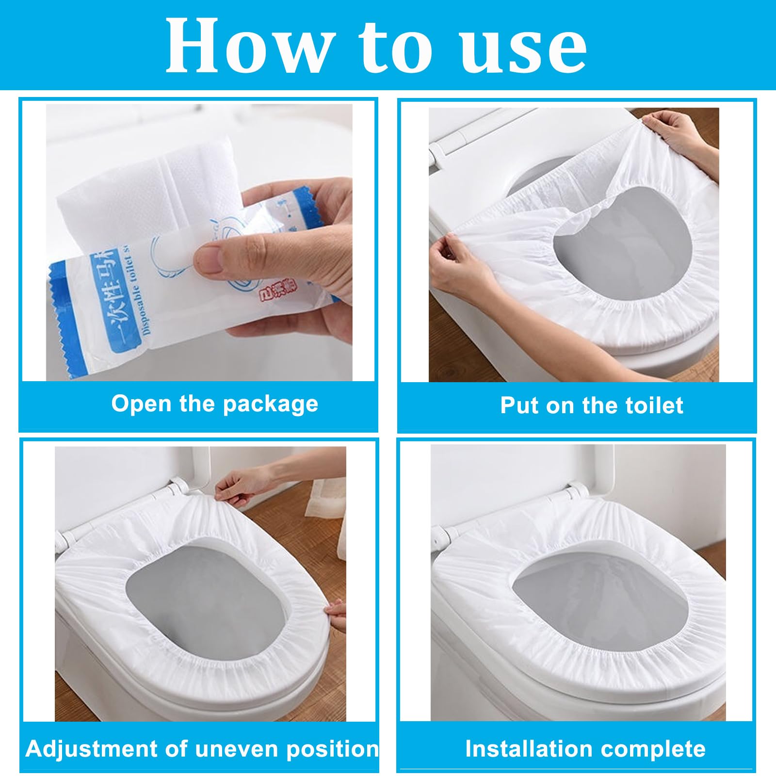 200 Pack Disposable Toilet Seat Cover (200 Count)