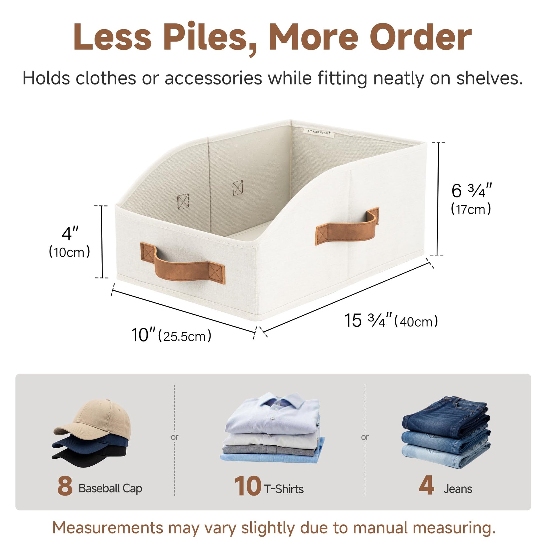 Closet Storage Bins Trapezoid (3 Count)