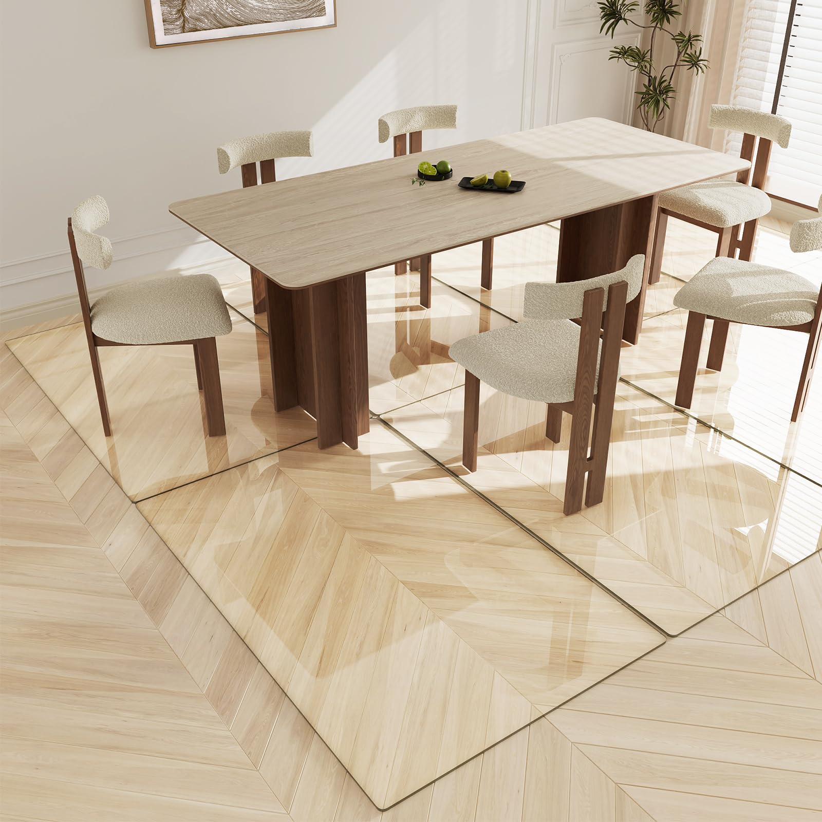 Tempered Glass Chair Mat 36"x55"