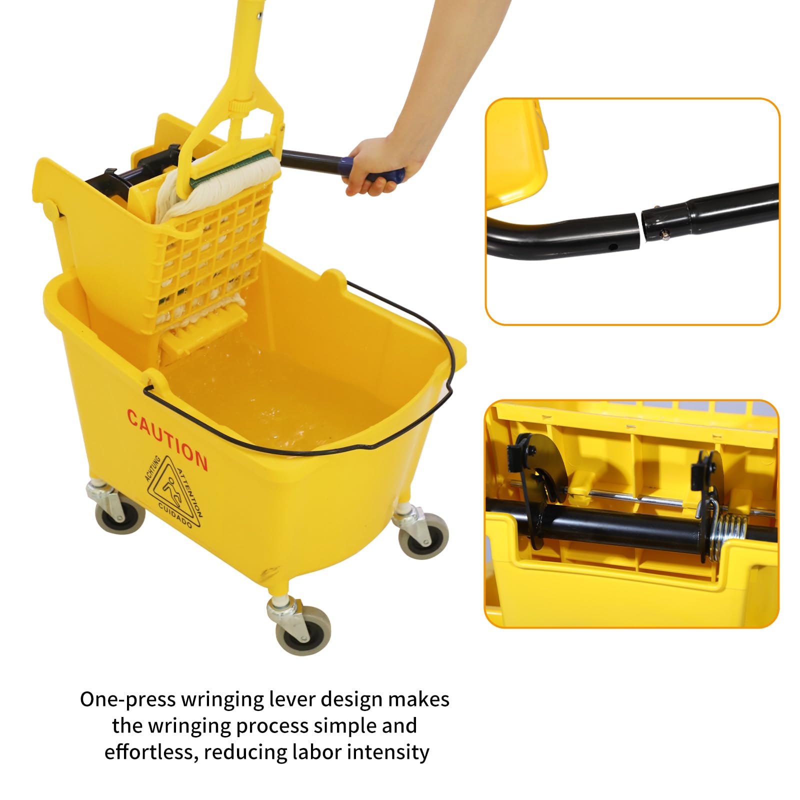 Commercial Mop Bucket with Side