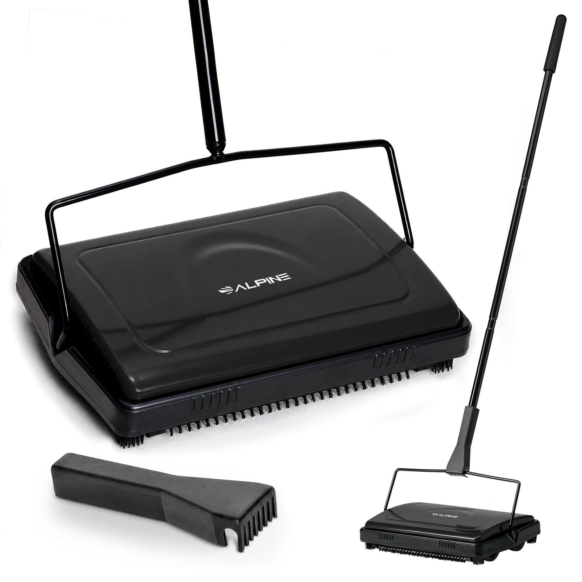 Manual Carpet Sweeper Triple Brush