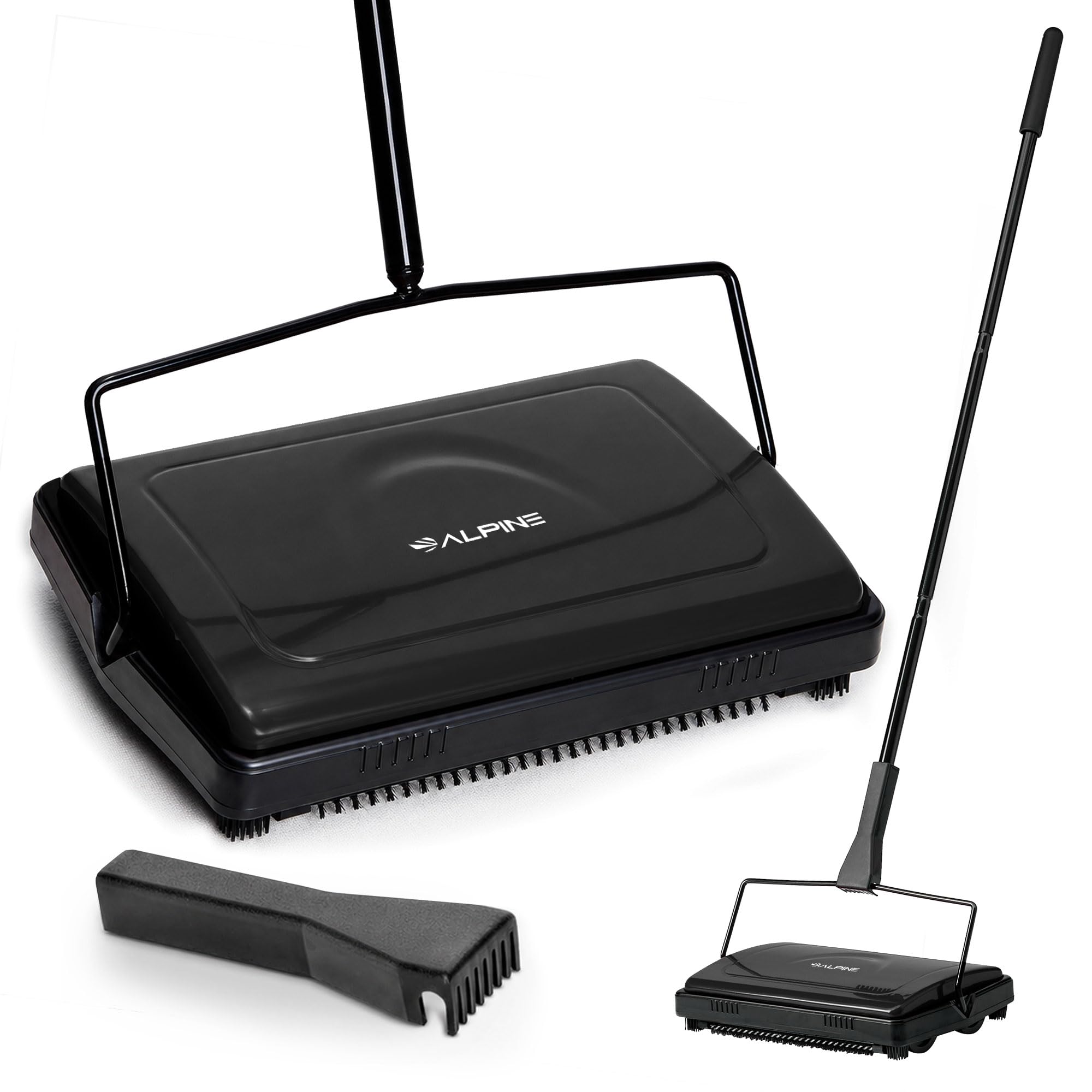 Manual Carpet Sweeper Triple Brush