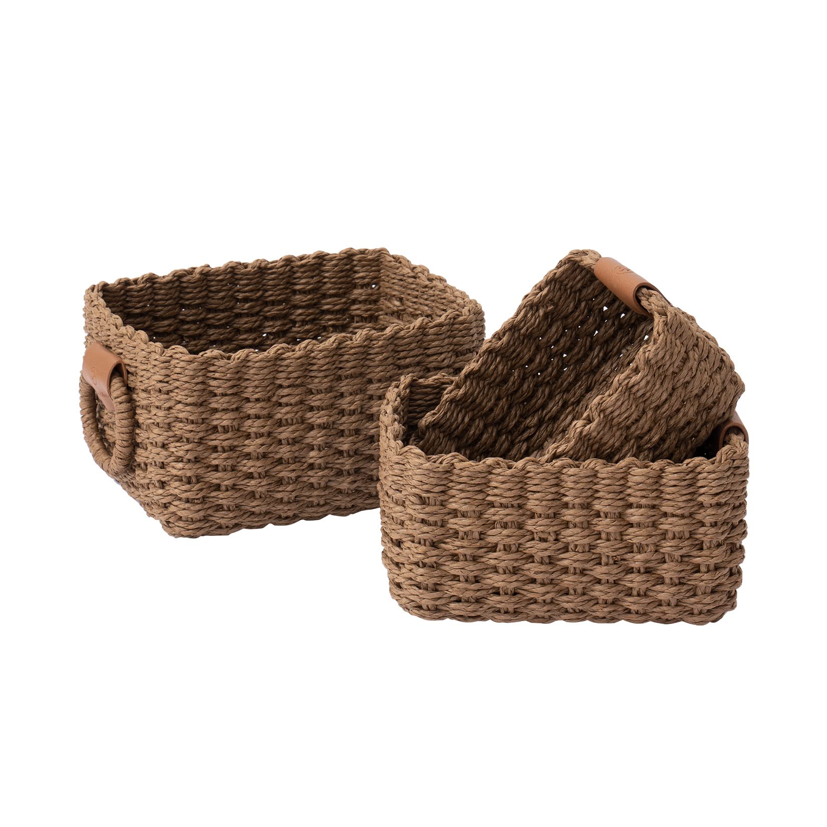 Small Wicker Baskets for Organizing (3 Count)