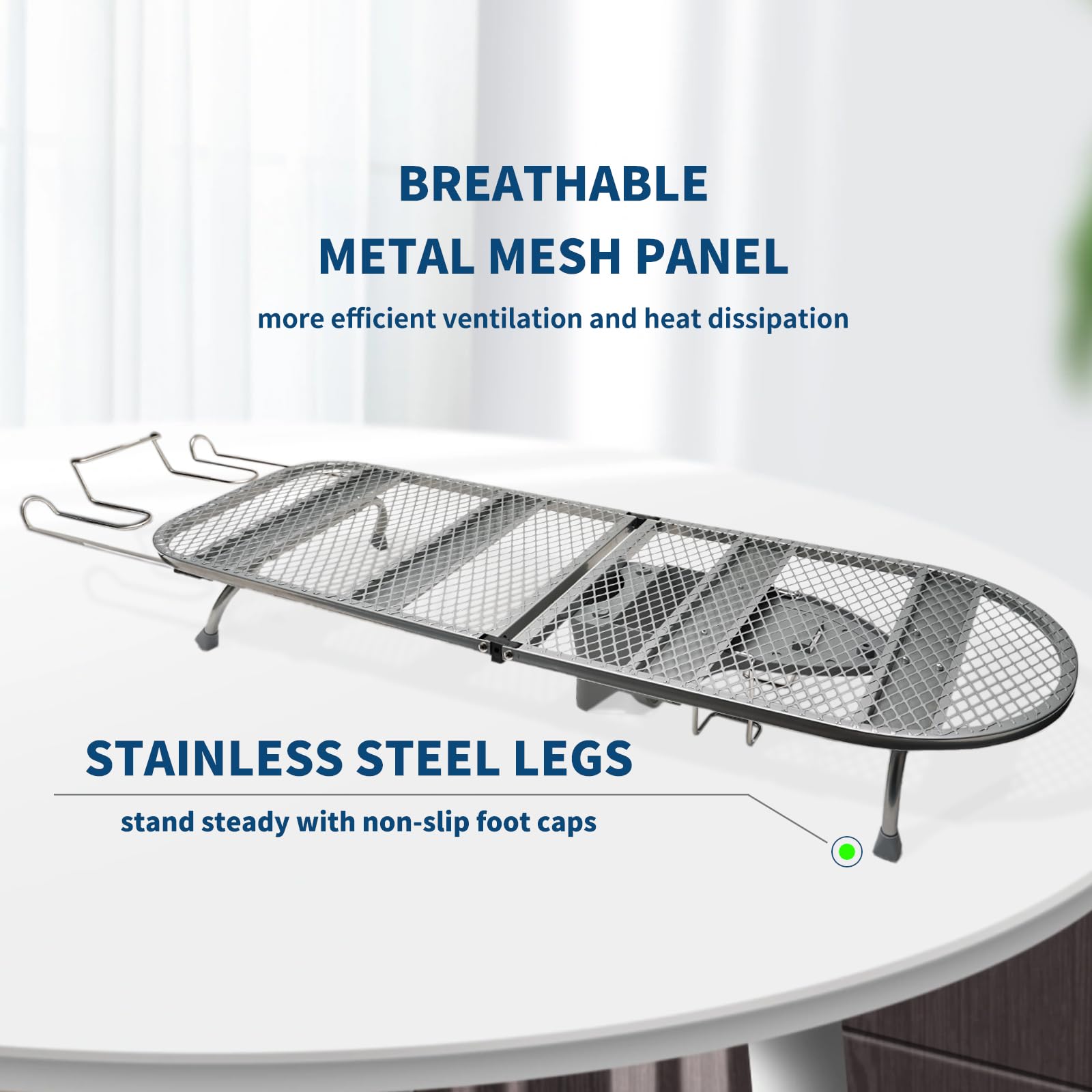 Folding Tabletop Ironing Board with Iron Holder Rest