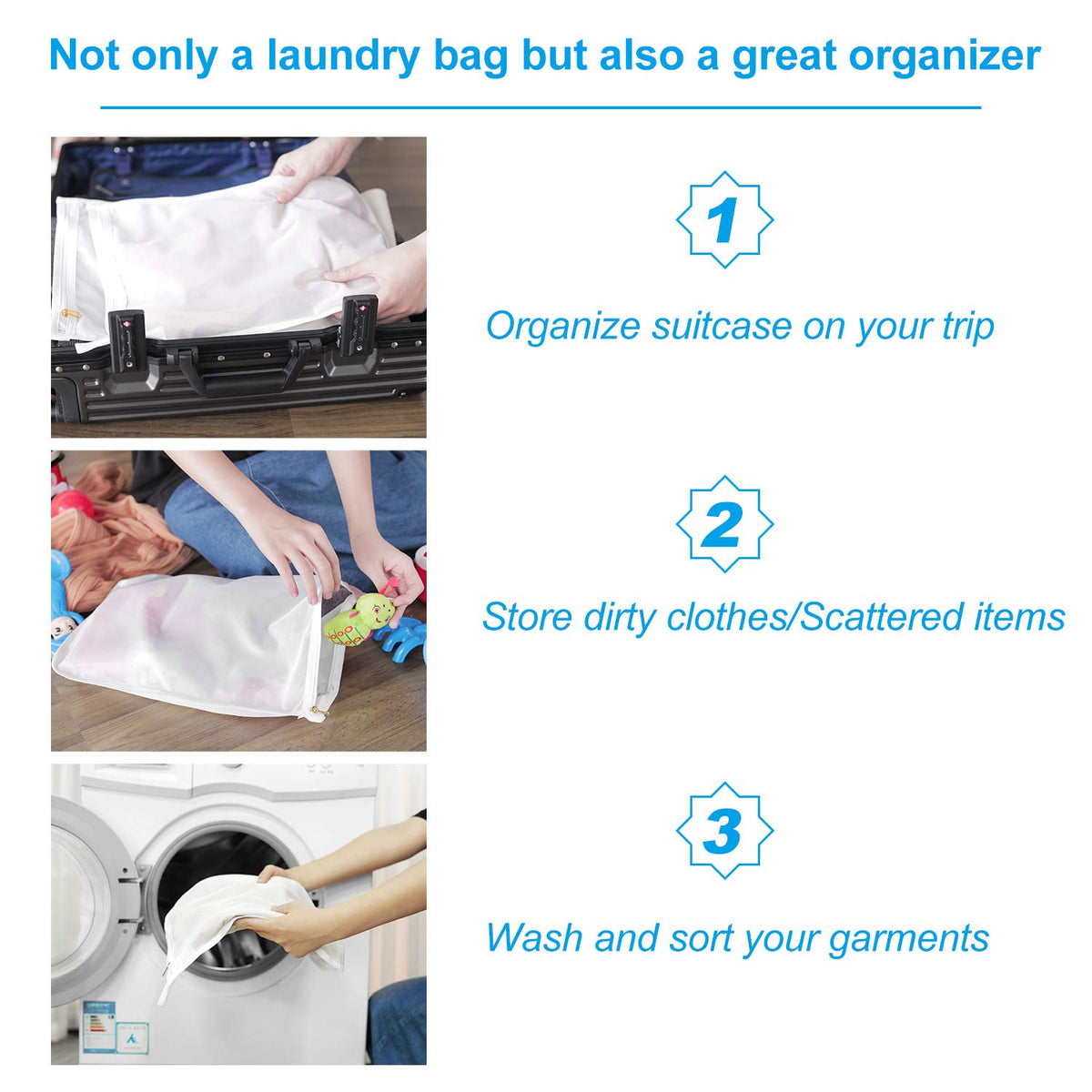 3 Pack Delicates Laundry Bags