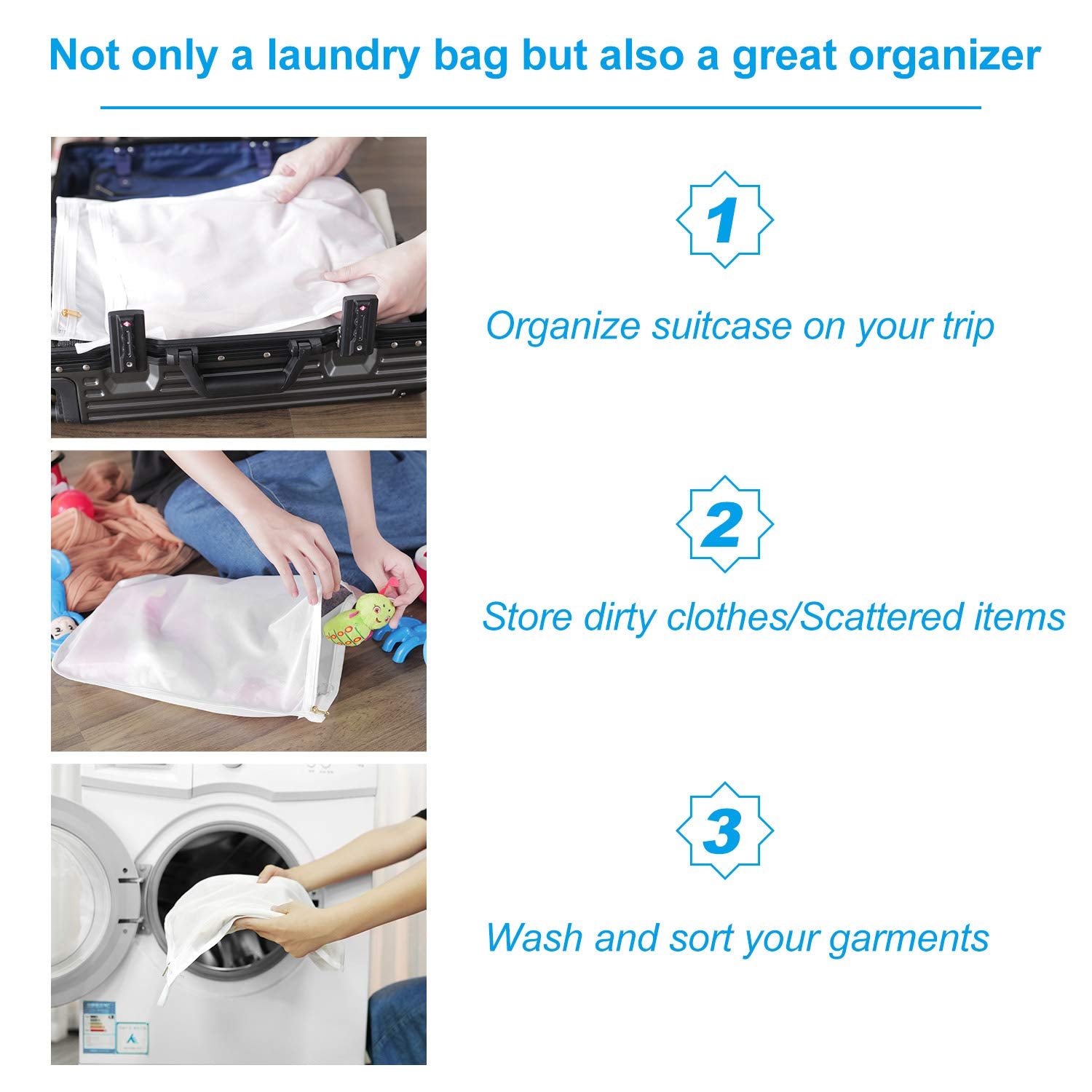 3 Pack Delicates Laundry Bags