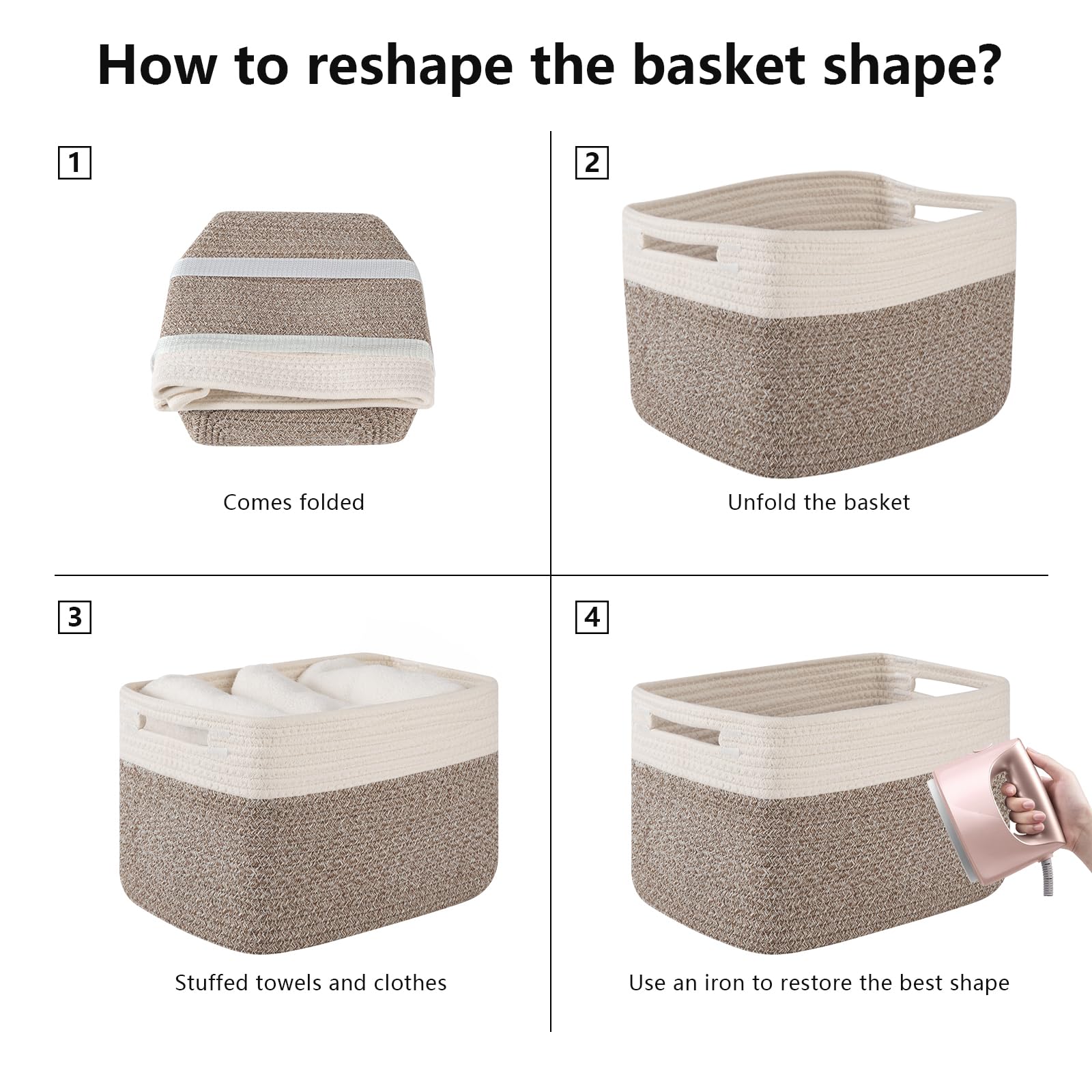 4 Pack Storage Basket (4 Count)