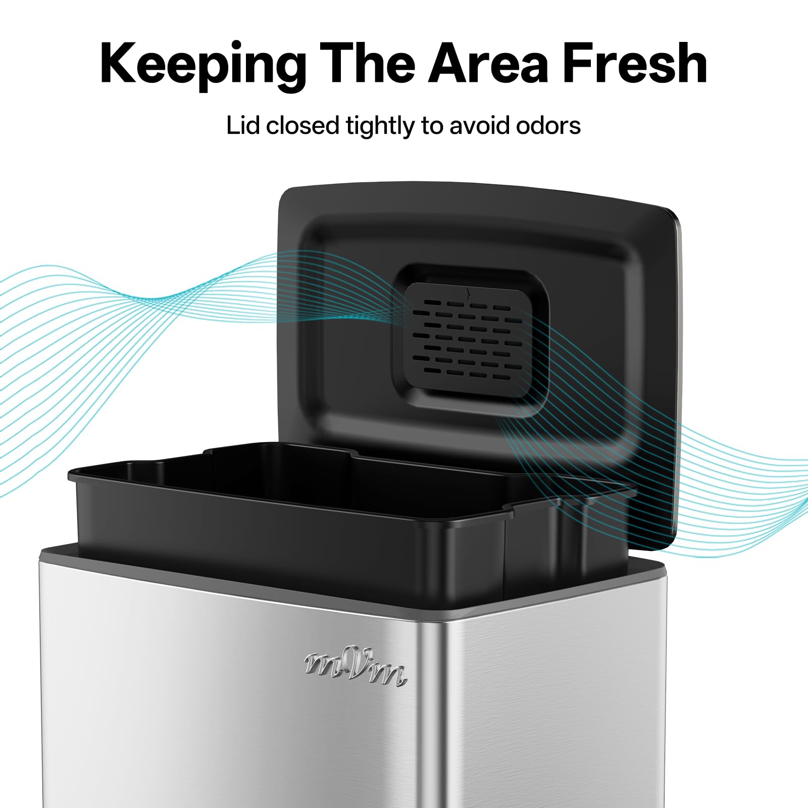 Kitchen Trash Can with Lid