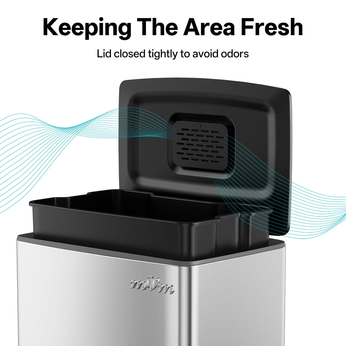 Kitchen Trash Can with Lid