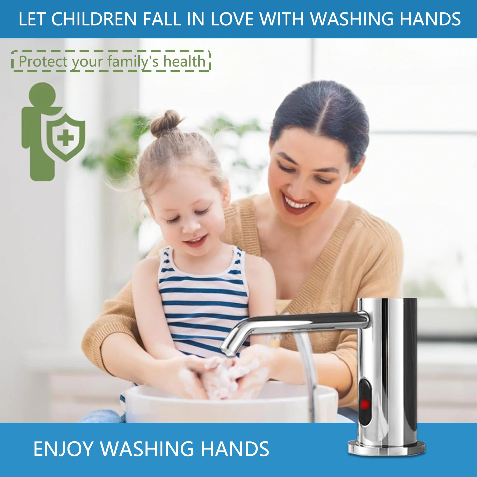 Automatic Soap Dispenser Touchless for Kitchen and Bathroom