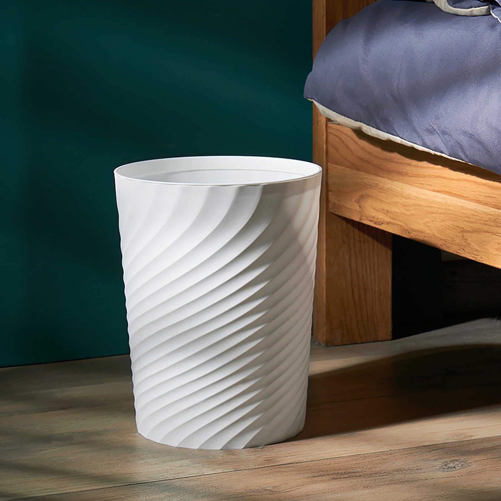 Bathroom Trash Can 1.8 Gallon Small Waste Basket Garbage Can for Dorm Kitchen Toilet Office Bedroom (2 Count)