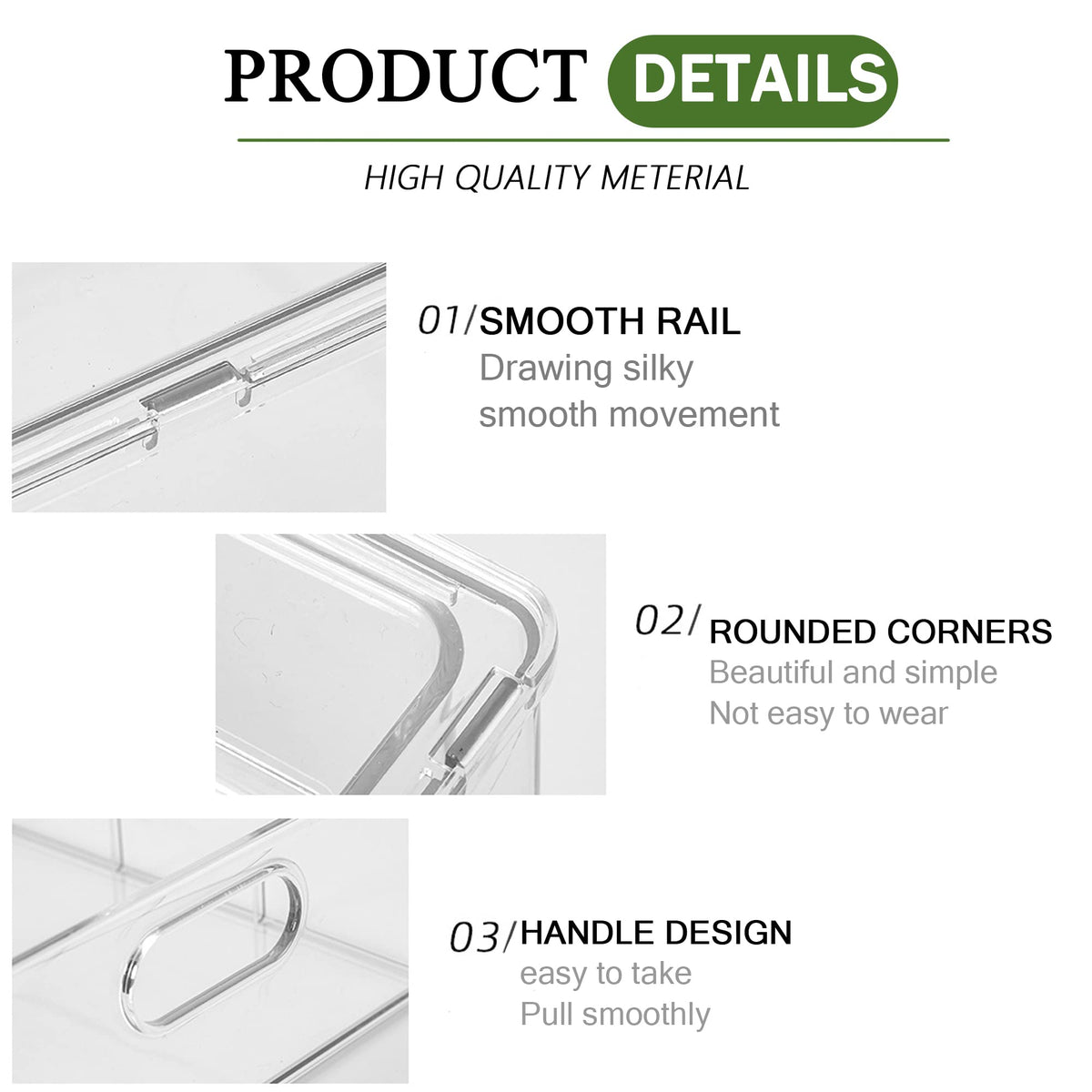 Refrigerator Organizers and Storage (2 Count)