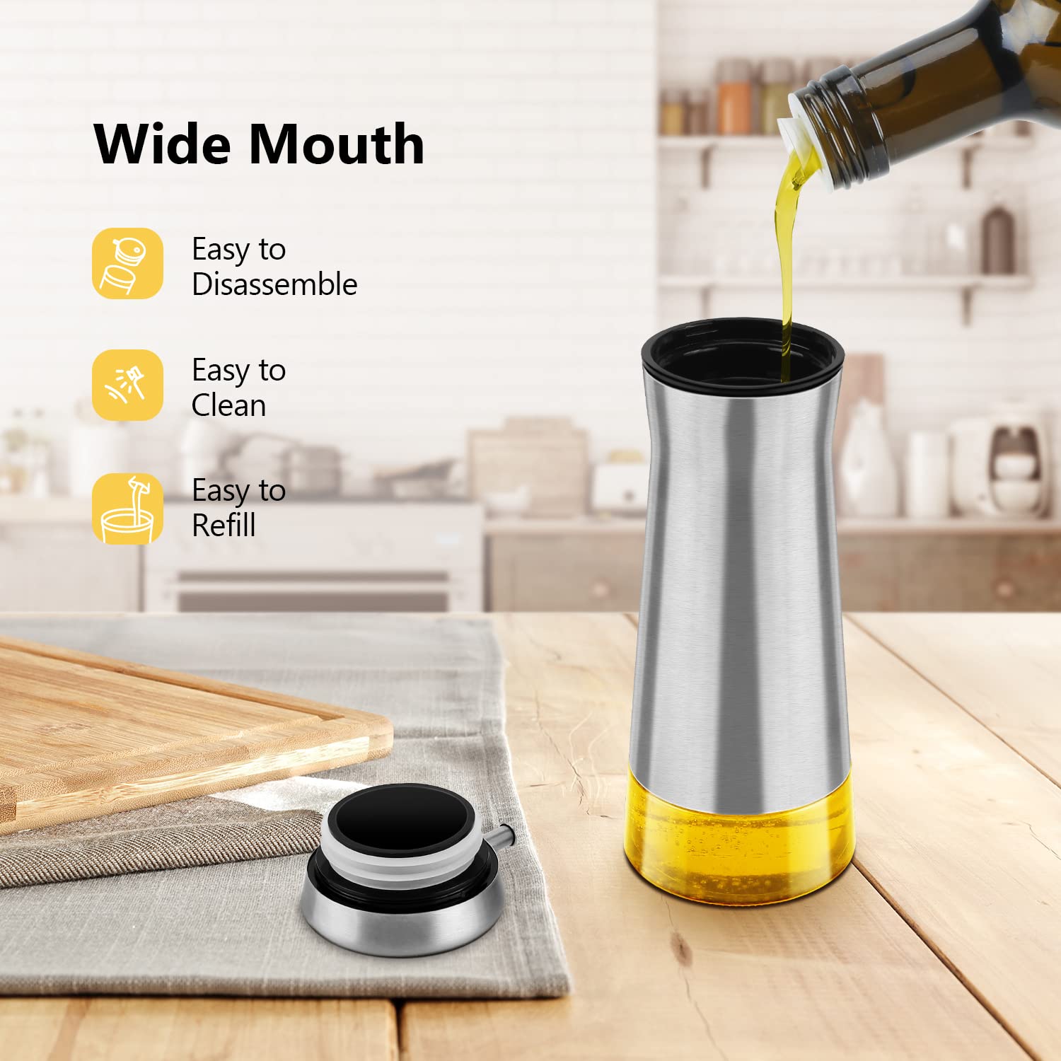 Olive Oil And Vinegar Dispenser Set (2 Count)