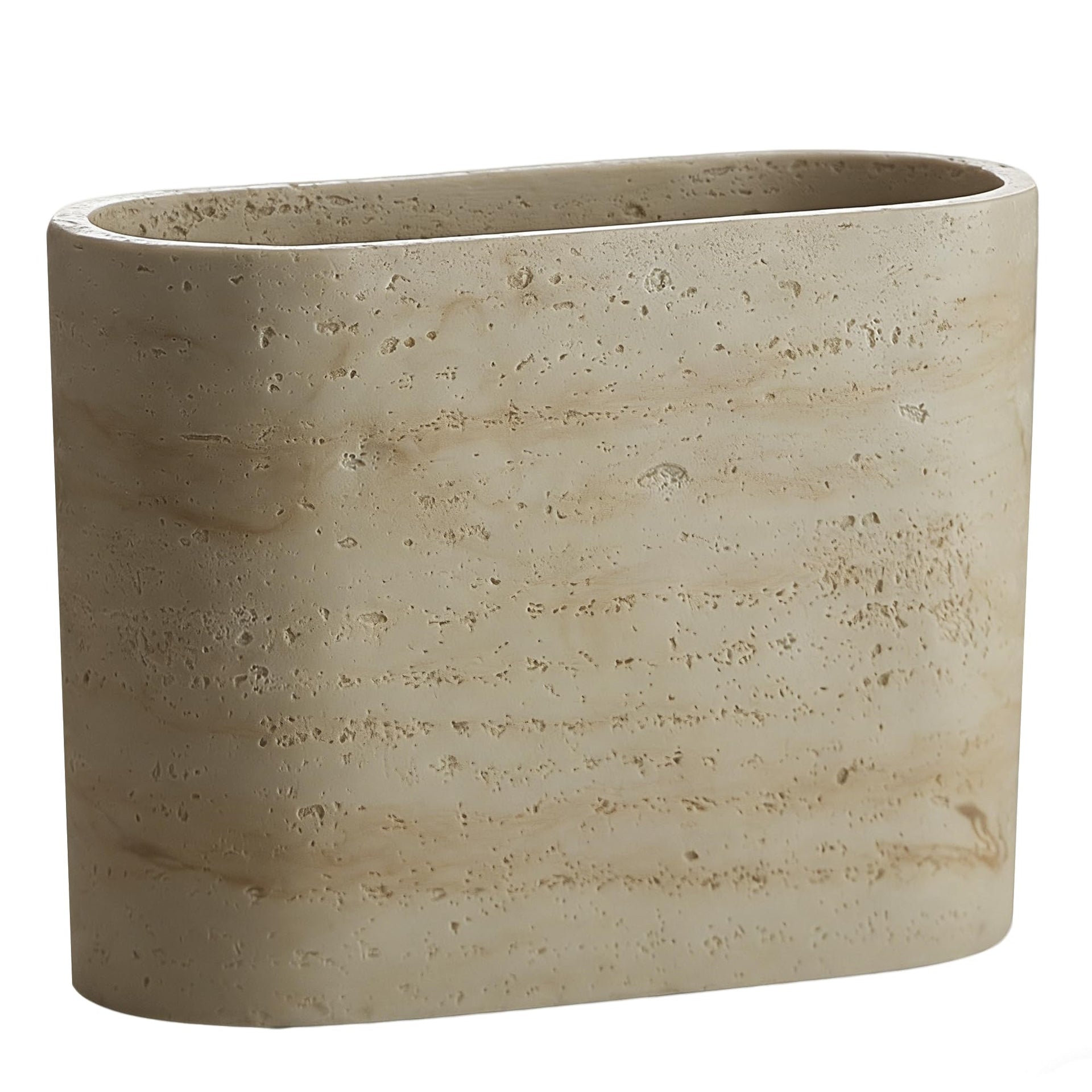 Natural Travertine Textures Mini Trash Can