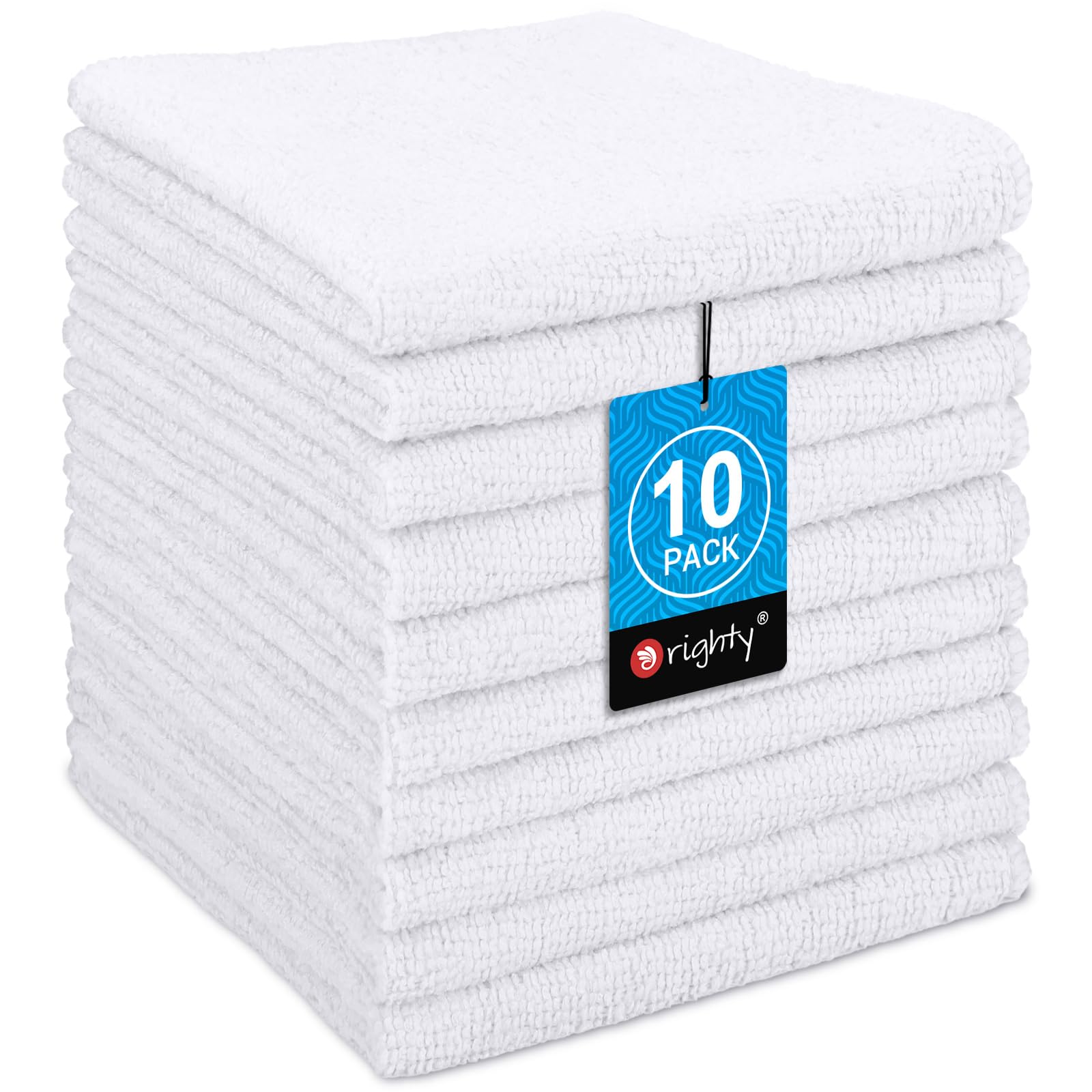 Wash Cloths Face Towels 12x12 Inch 10 Pack (10 Count)