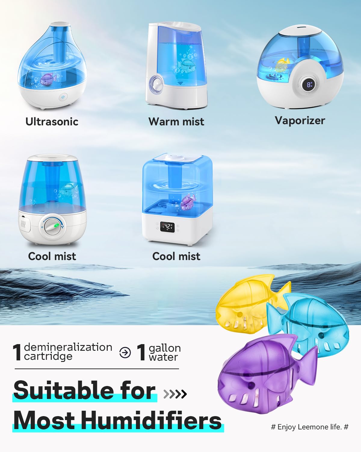 Humidifier Cleaning Fish for Humidifiers & Fish Tanks (6 Count)