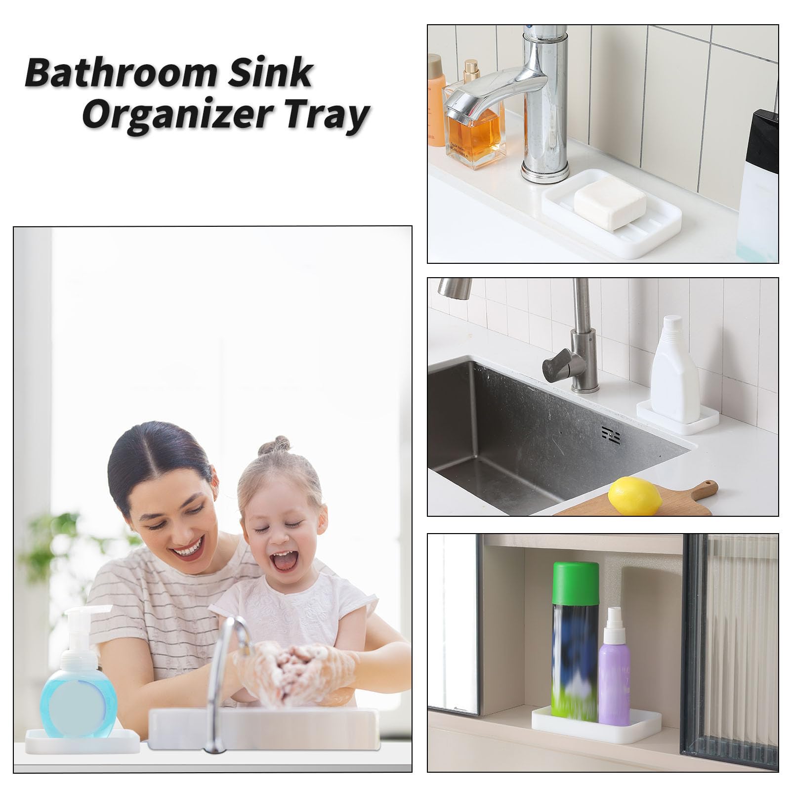 Silicone Kitchen Sink Organizer Tray for Multiple Usage