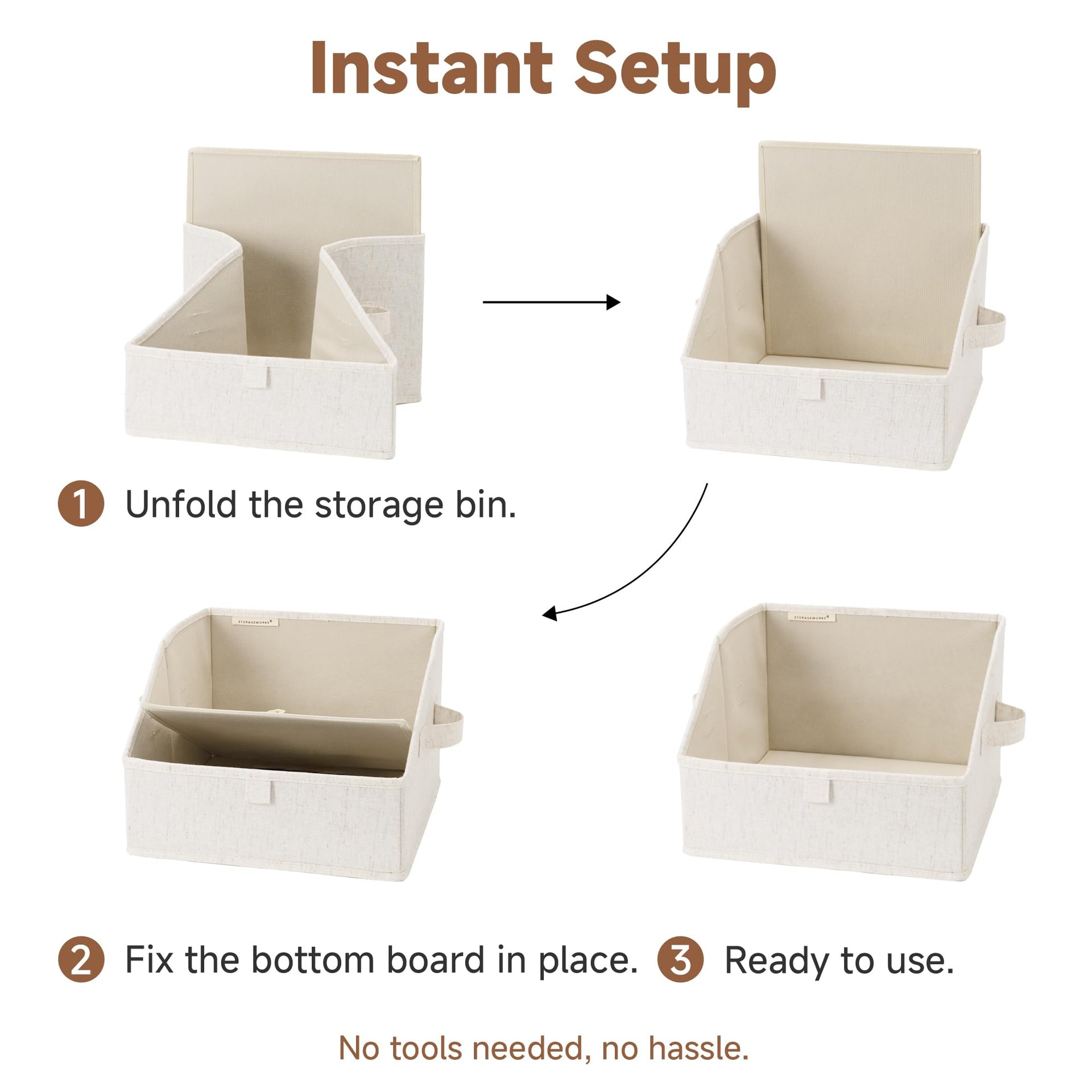 Closet Storage Bins (3 Count)