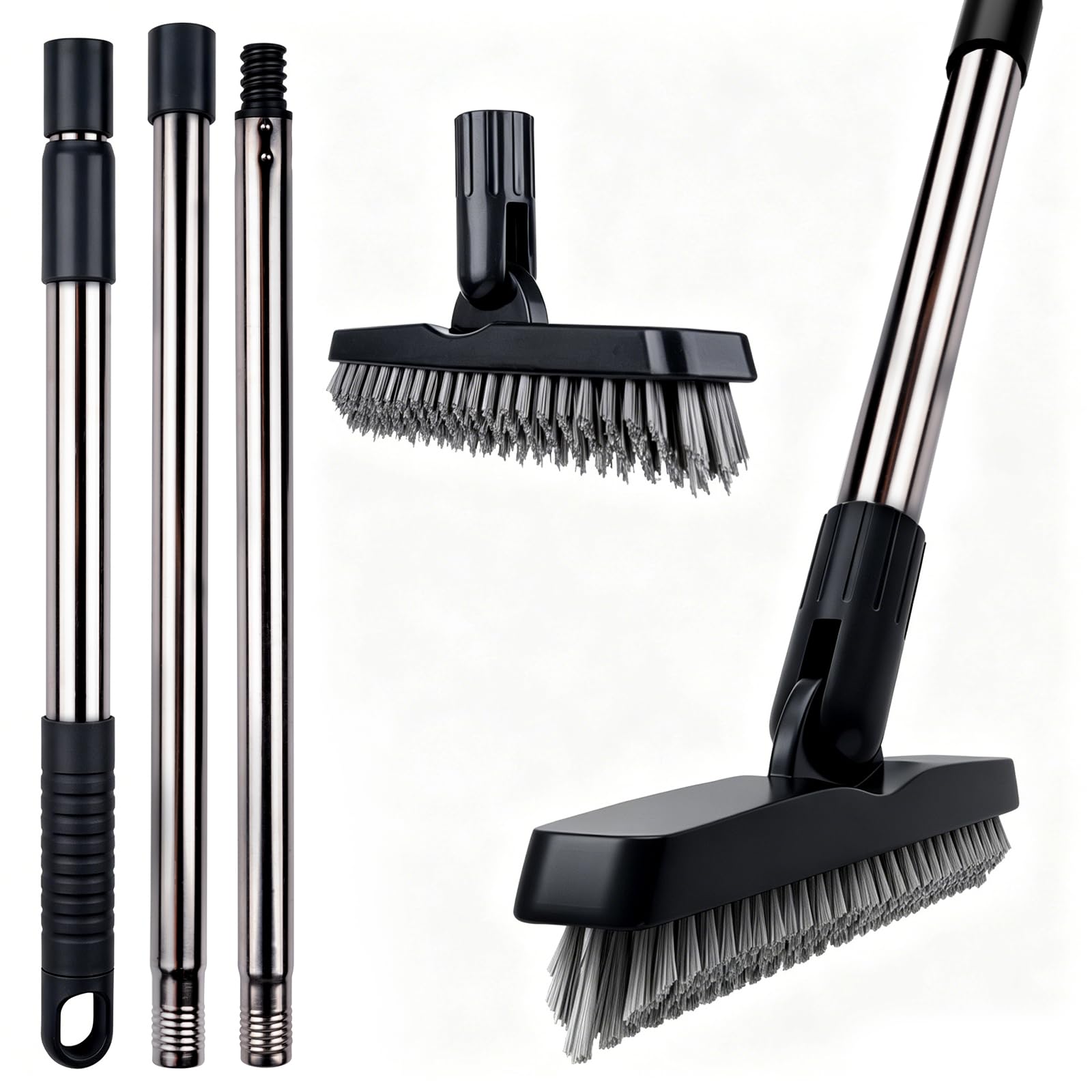 2 Pack Grout Brush with Long Handle (2 Count)