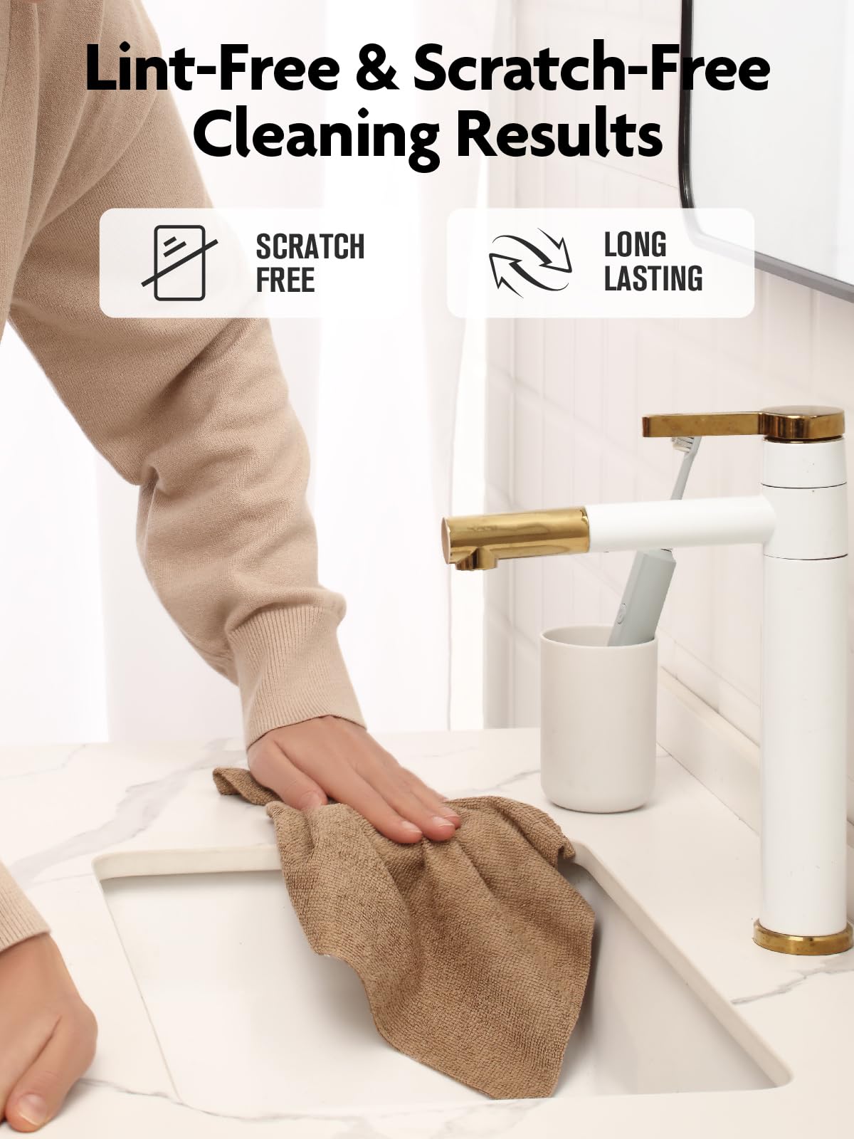 Microfiber Cleaning Cloth Rolls (150 Count)