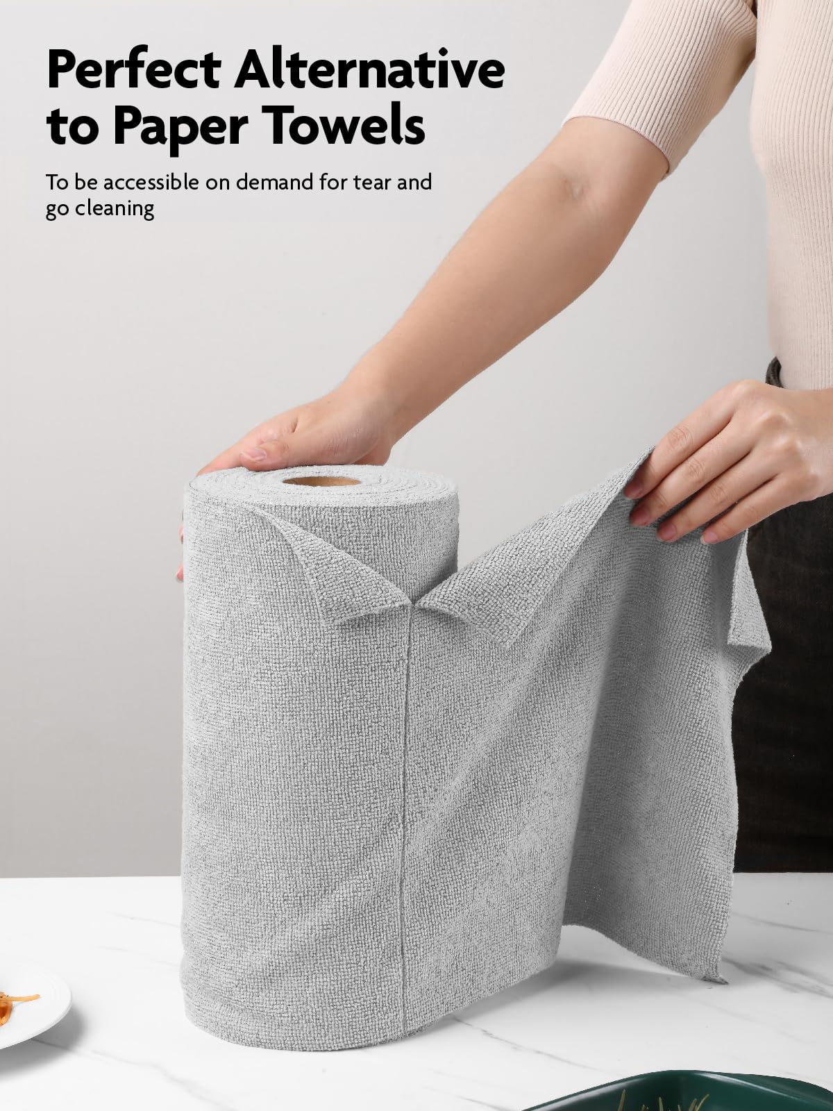 Microfiber Cleaning Cloth Roll (40 Count) - ModHome Supplies