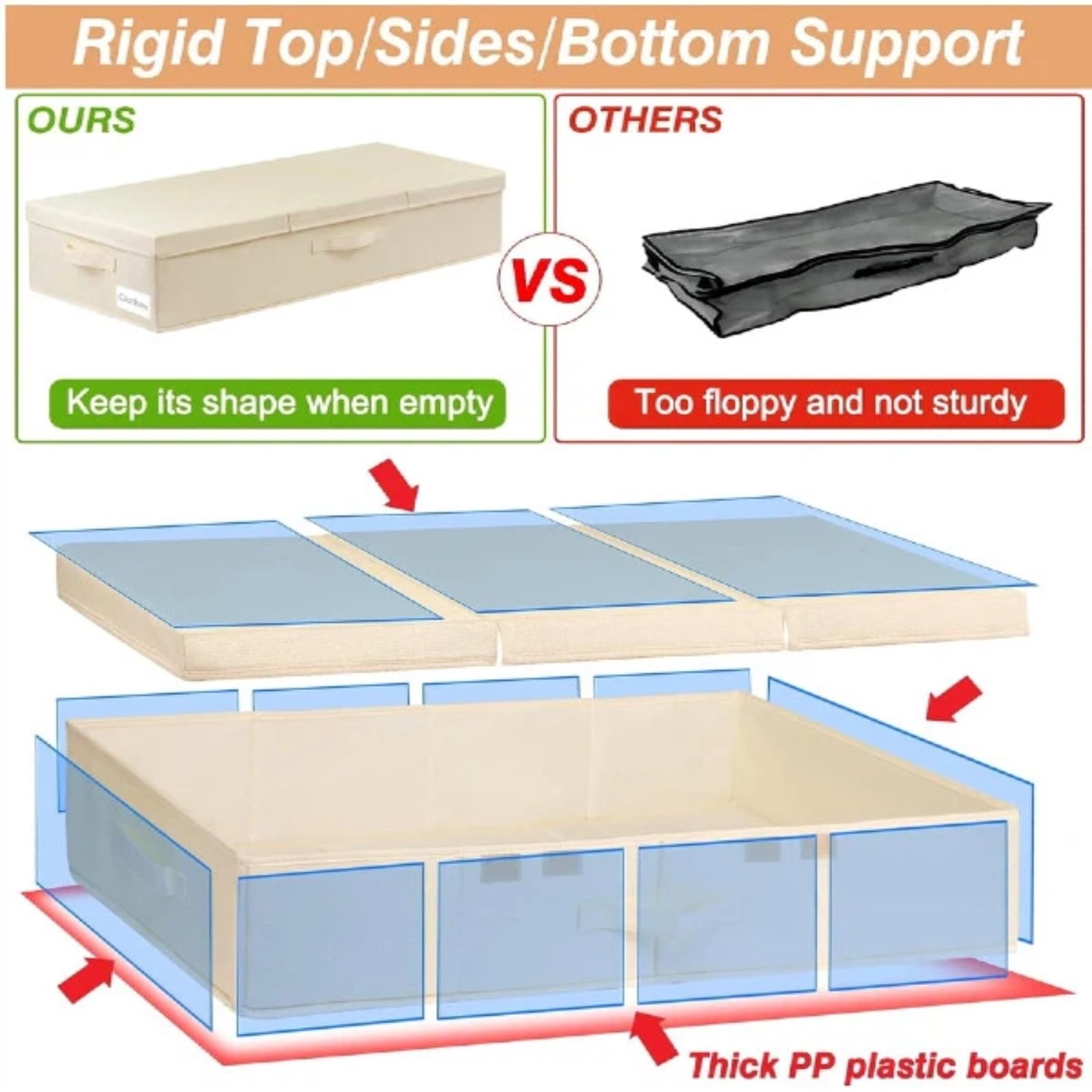 6 in Tall Under Bed Storage