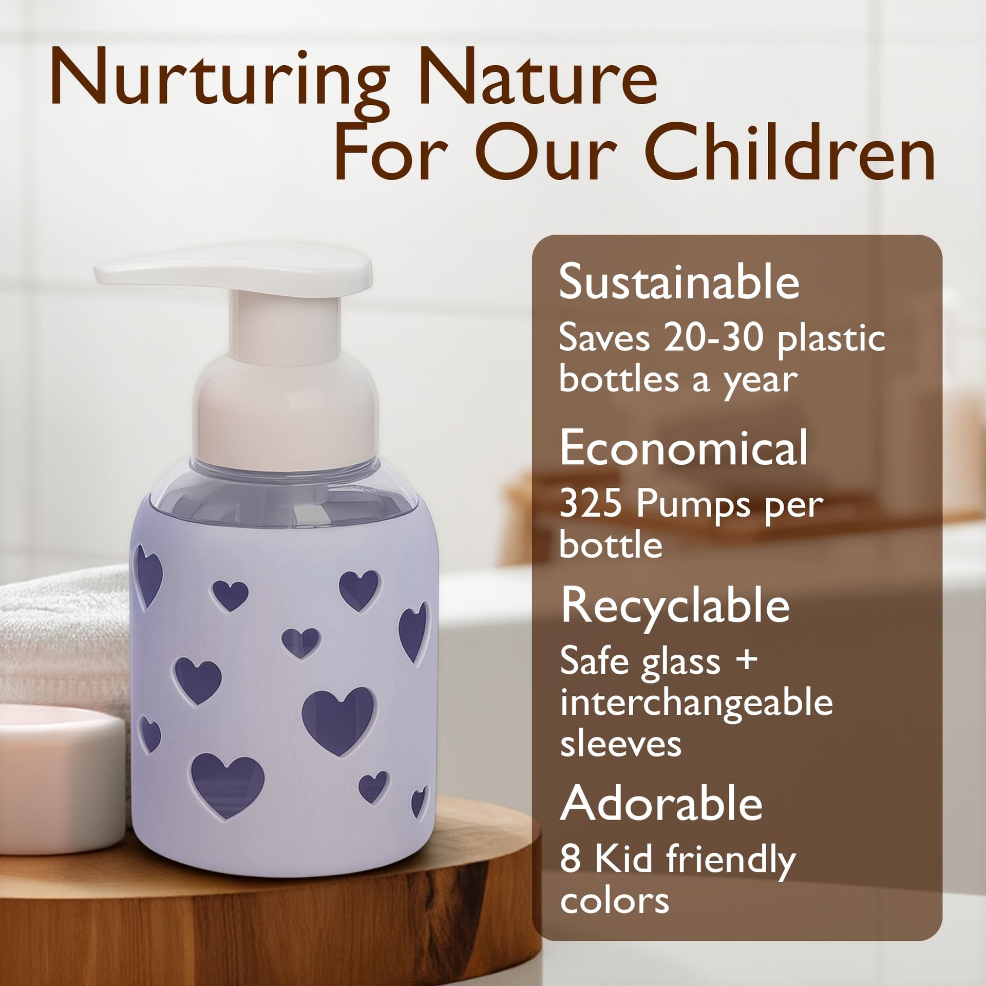 Foaming Hand Soap Dispenser Glass