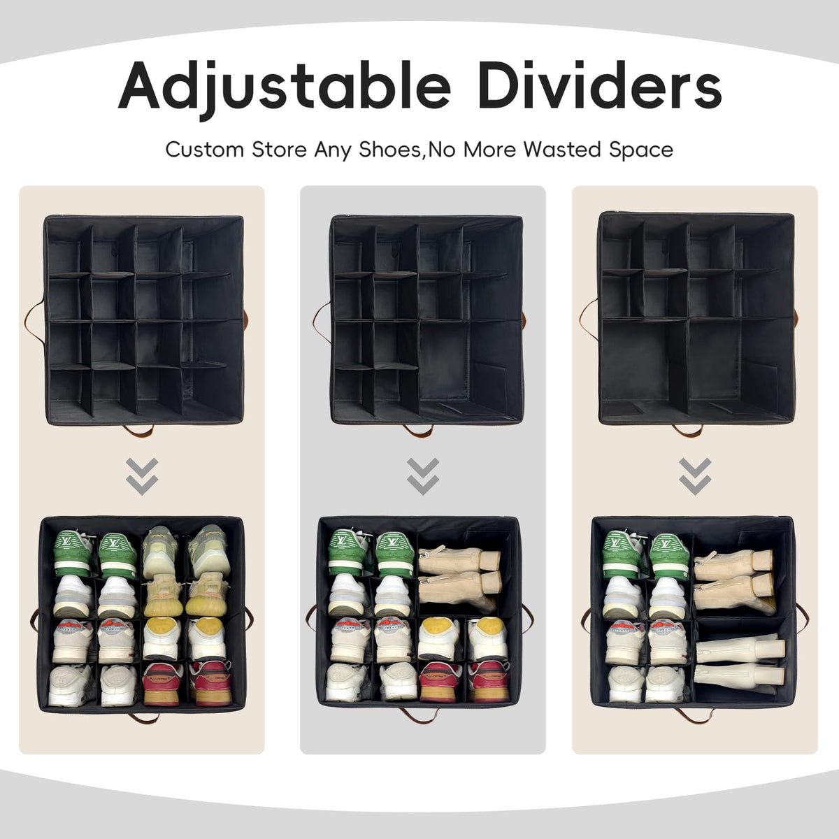 Shoe Organizer for Closet (3 Count)