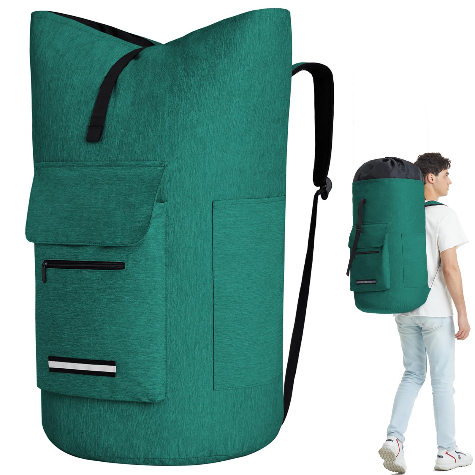 Laundry Backpack with Shoulder Straps
